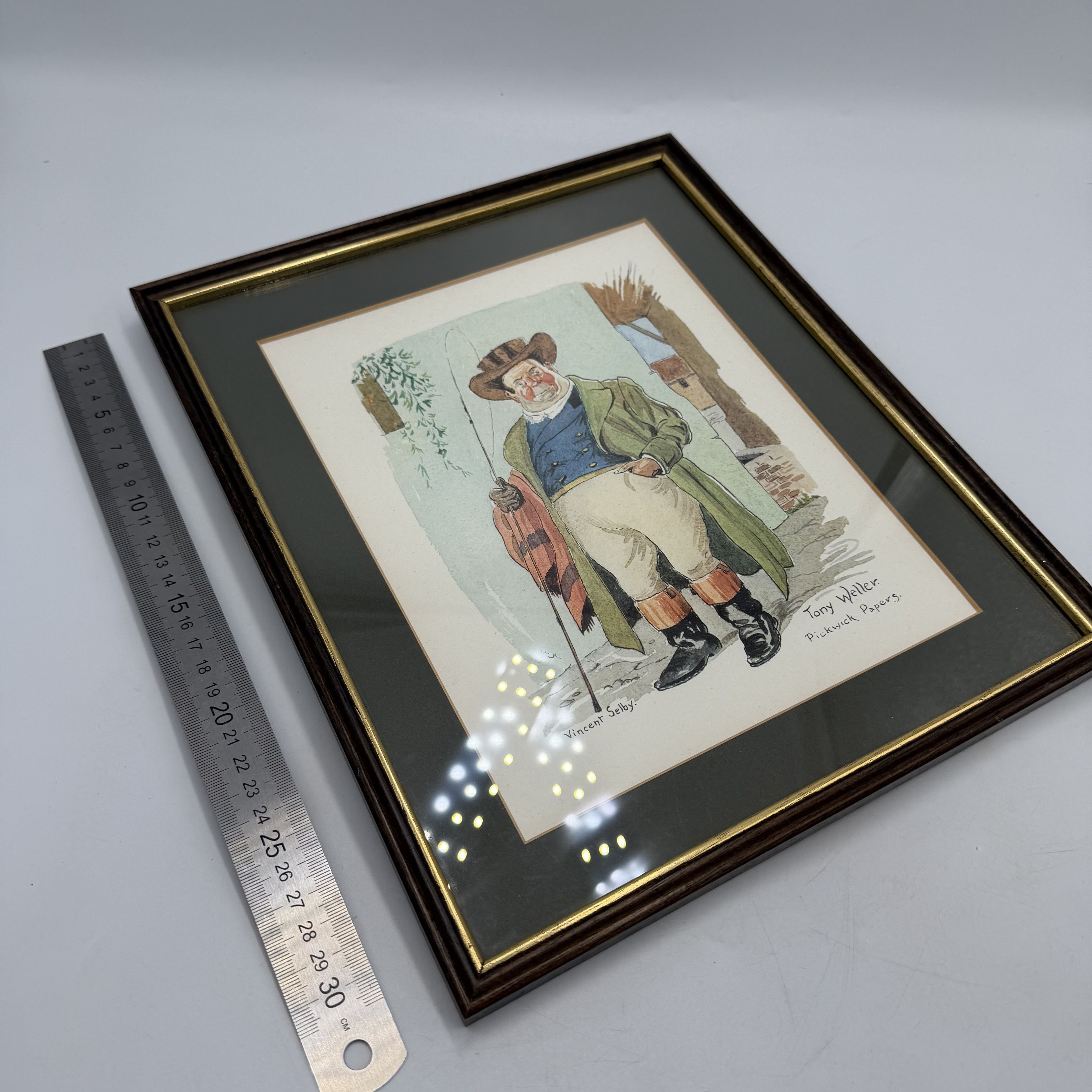 Vintage Vintage Framed Tony Weller Print Pickwick Papers Vincent Size ONE SIZE - 10 Thumbnail