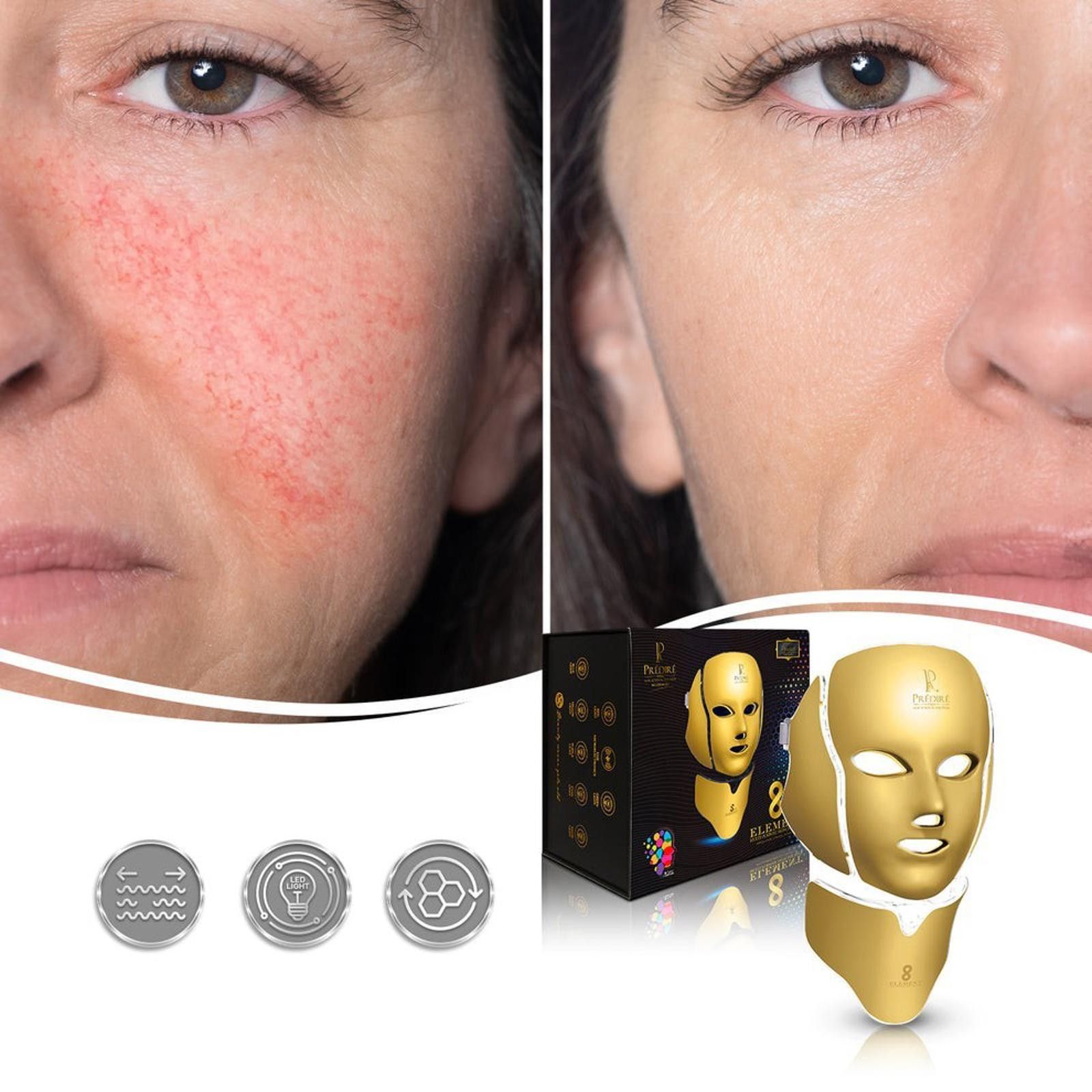 Other Predire 8 Element Multi-Purpose LED Face and Neck Masks Size ONE SIZE - 5 Thumbnail