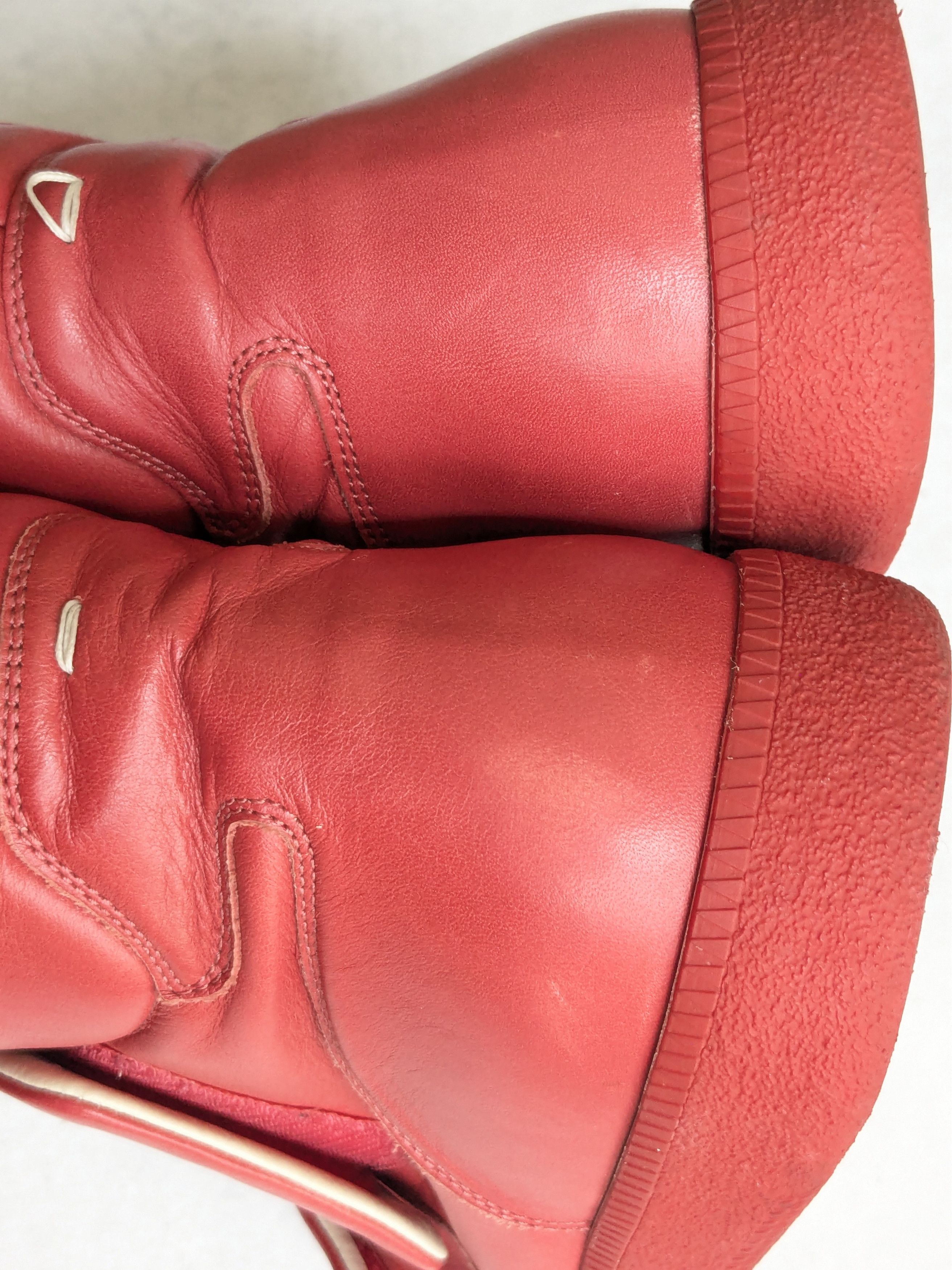 Maison Margiela Maison Margiela Clinic Sneakers Red 11 44 High Tops Leather Size US 11 / EU 44 - 19 Thumbnail