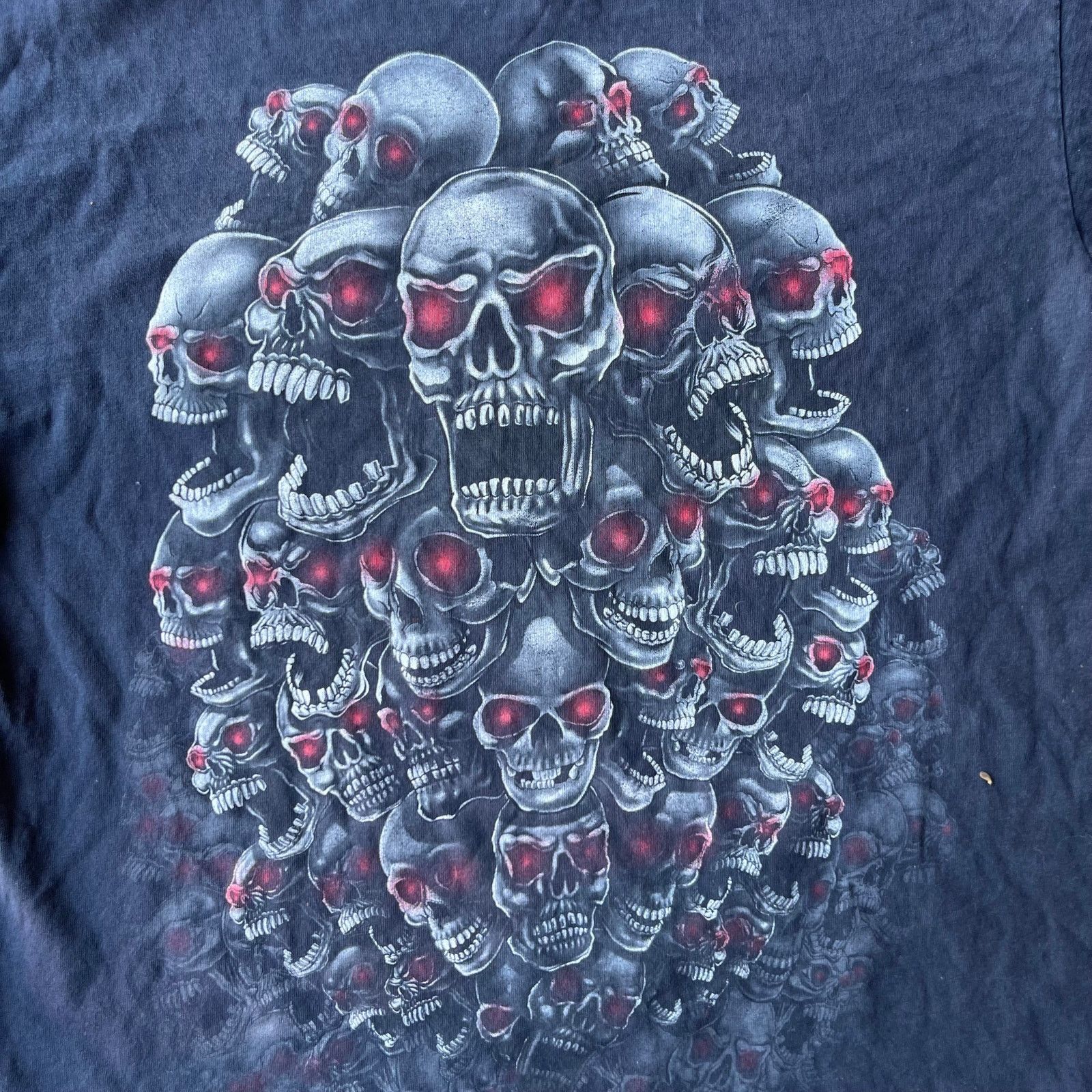Vintage VINTAGE SKULLS BONES SHIRT Y2K GRUNGE AOP 00S SKATE MENS XL Size US XL / EU 56 / 4 - 8 Thumbnail