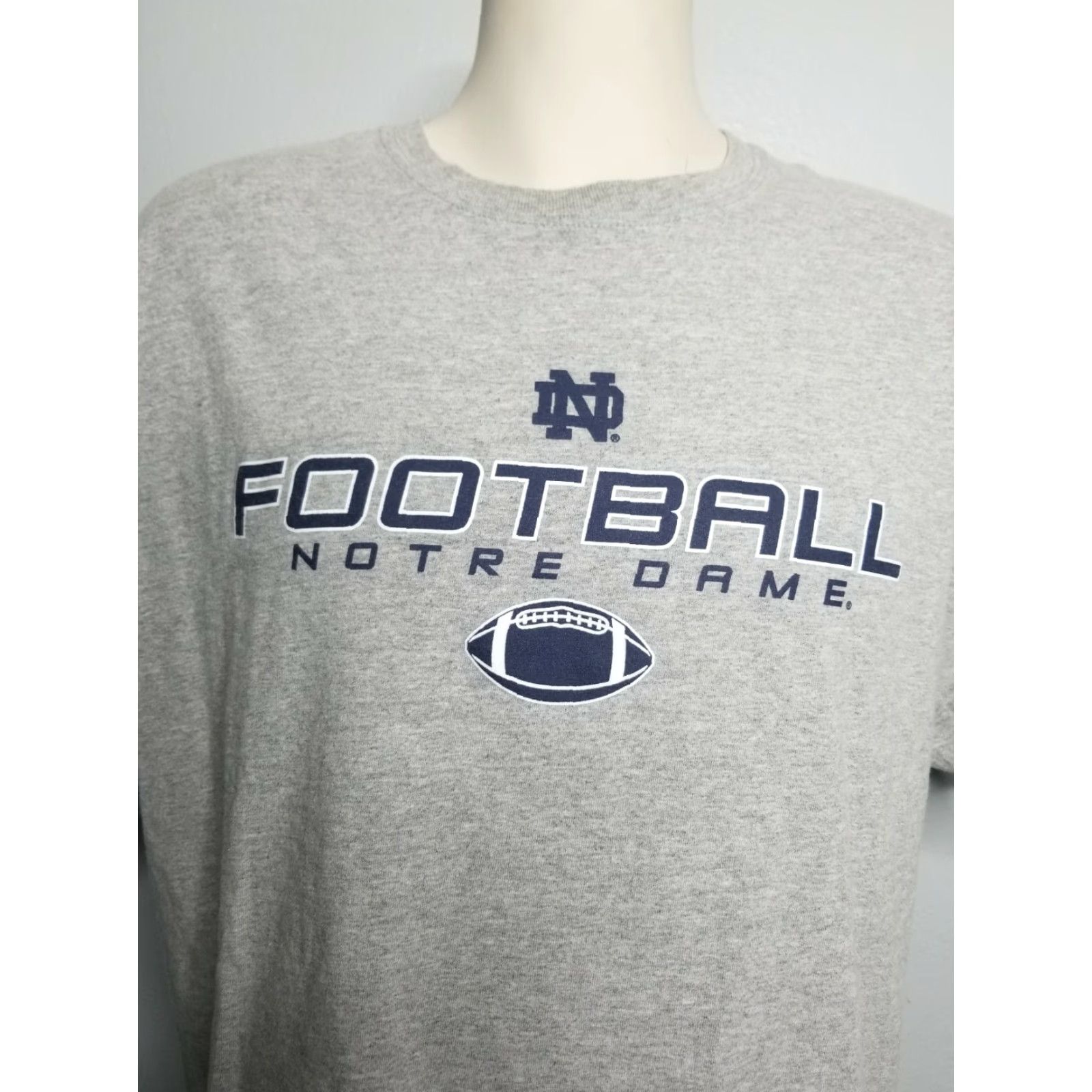Champion Champion Shirt Mens XL Grey University Of Notre Dame Football Fighting Irish Size US XL / EU 56 / 4 - 2 Thumbnail