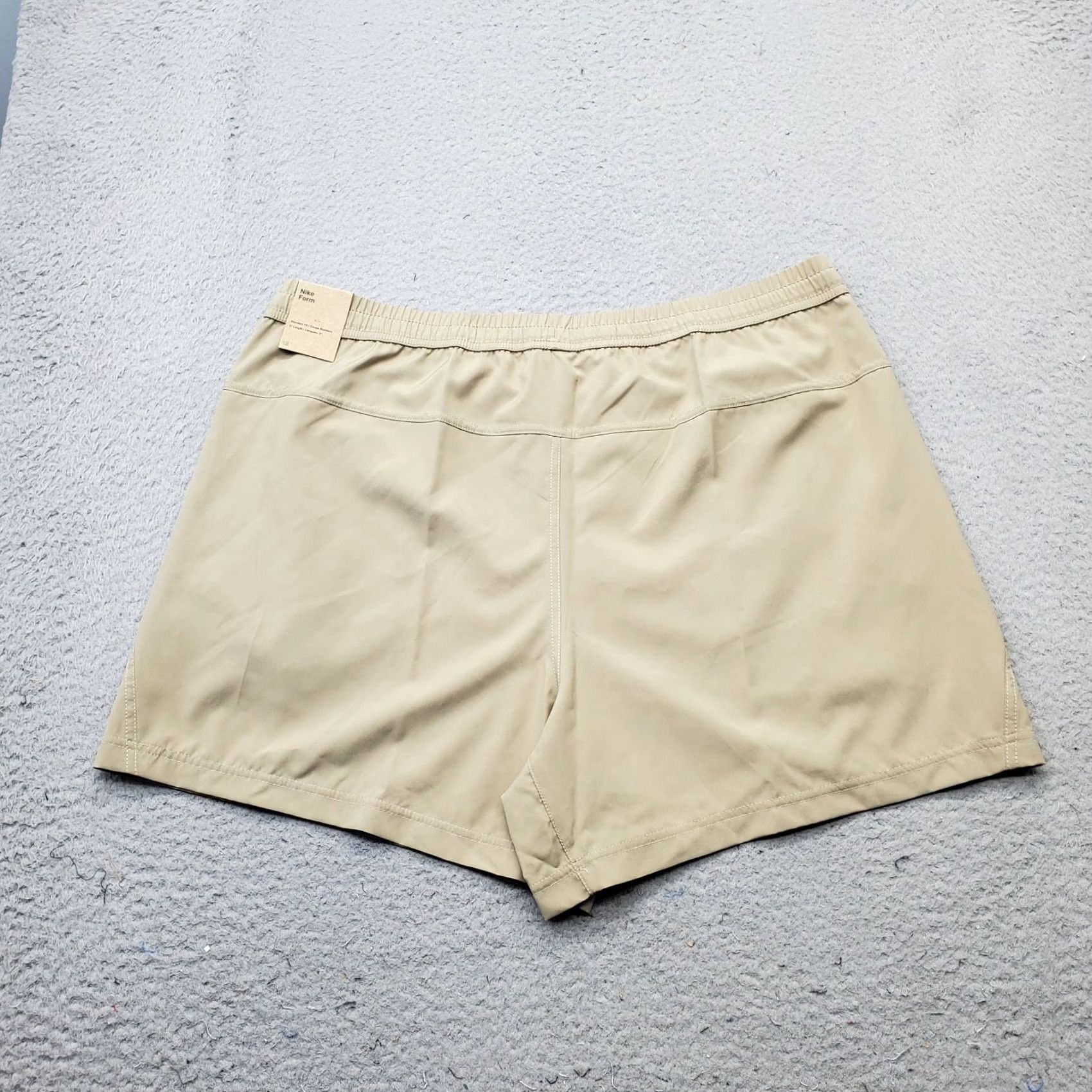 Nike Nike Running Shorts Mens XL Tan Four-Way Stretch Drawstring Waist Activewear Shorts Size US 36 / EU 52 - 2 Thumbnail