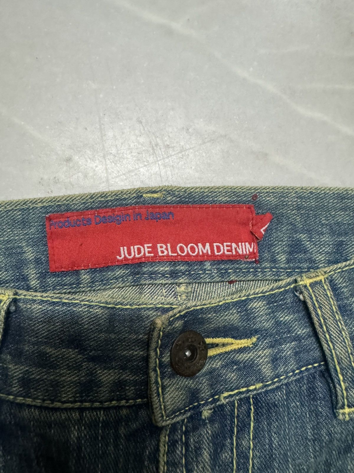 Japanese Brand 90's Jude Bloom Denim Design by Japan Mudwash Distressed Size US 30 / EU 46 - 8 Thumbnail