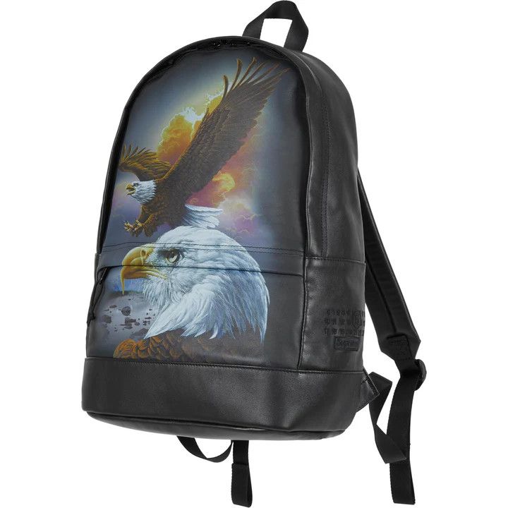 Supreme Supreme Leather Patchwork Backpack F/W19 DS | Grailed