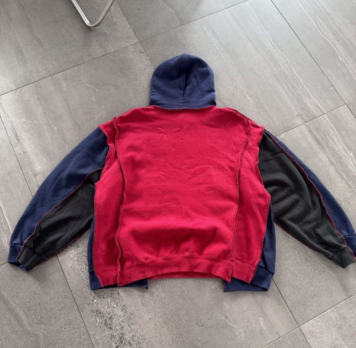 Nike Rare 90s reworked custom Nike big logo hoodie y2k Size US M / EU 48-50 / 2 - 6 Thumbnail