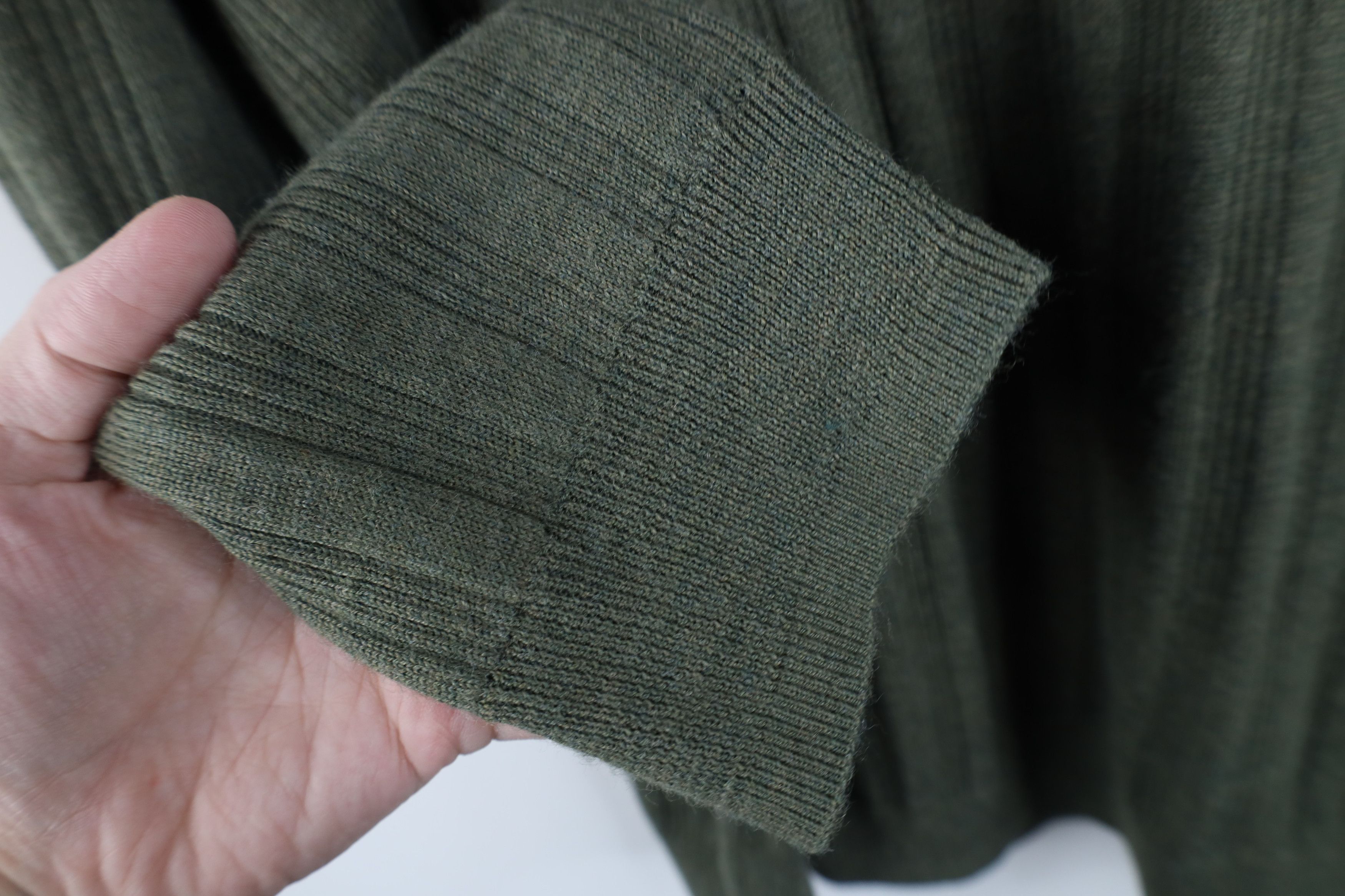 Vintage Vintage 90s Streetwear Ribbed Knit Mock Neck Sweater Size US L / EU 52-54 / 3 - 5 Thumbnail