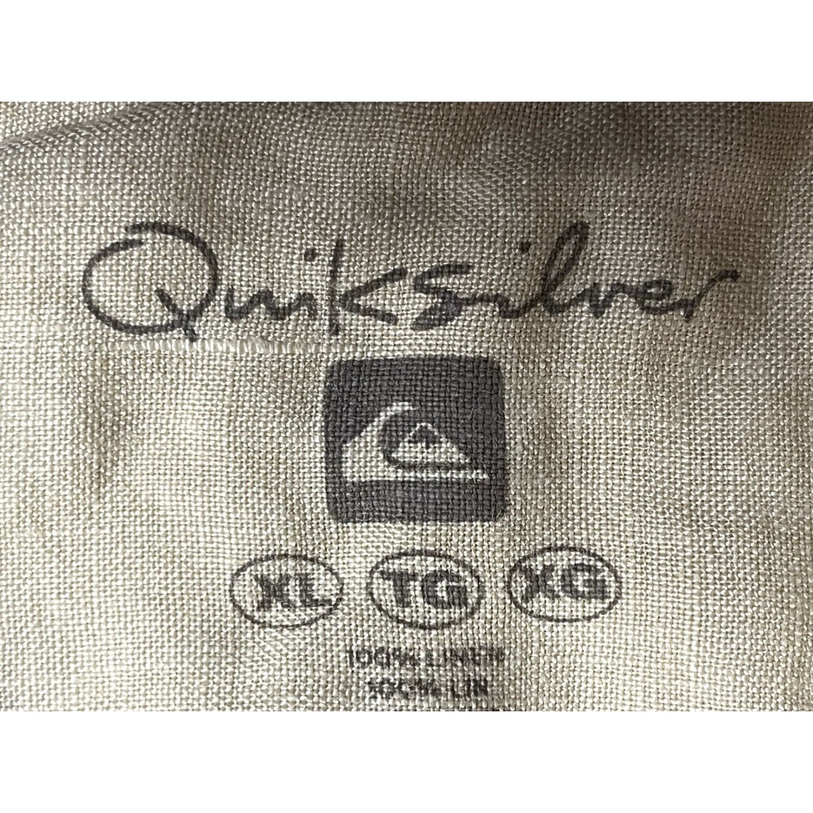 Quiksilver Quicksilver Shirt Button-Up Long Sleeve Linen Yellow Men's Large Casual Beach Size US L / EU 52-54 / 3 - 5 Thumbnail