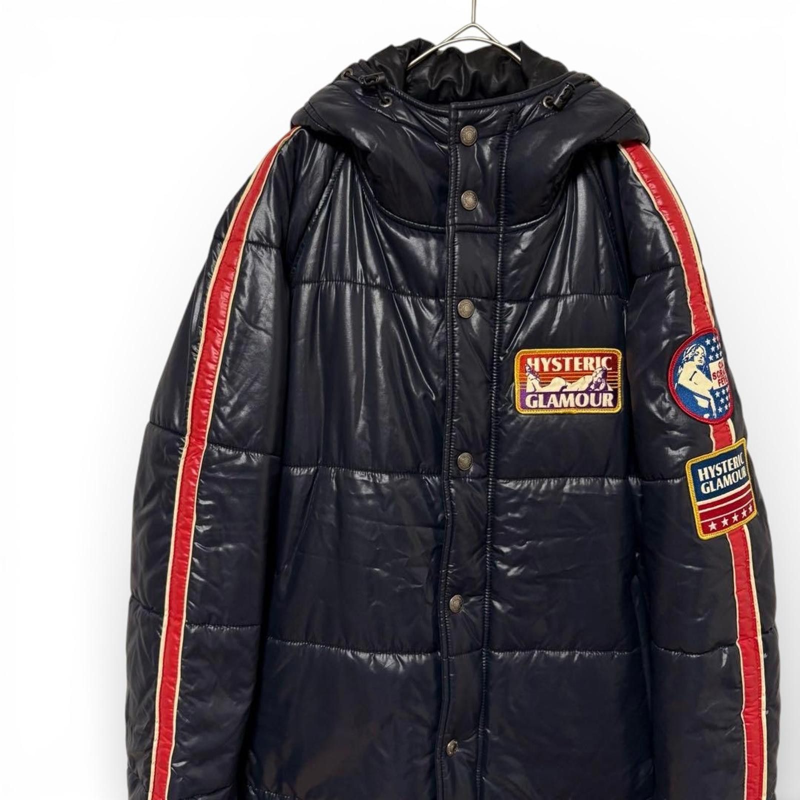 Hysteric Glamour Hysteric Glamour - Black Hooded Puffer Jacket Red Size US M / EU 48-50 / 2 - 2 Thumbnail