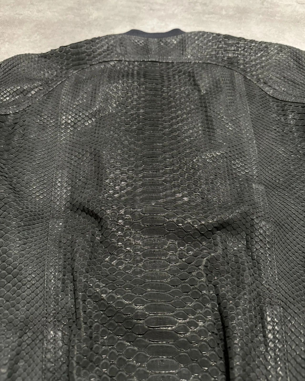 Yves Saint Laurent Python Skin Teddy Jacket