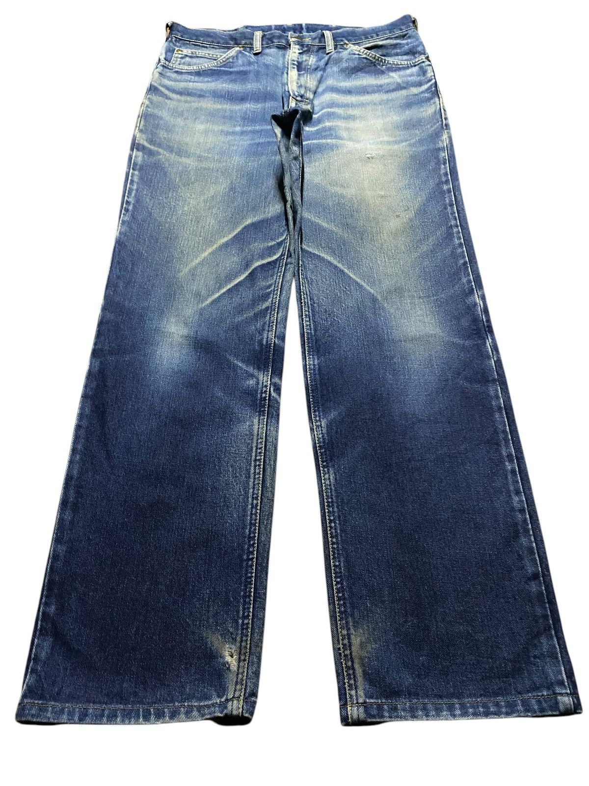 Lee × Vivienne Westwood Japan Vintage Lee Riders Mud Wash Distressed Loose Jeans Size US 33 - 1 Thumbnail