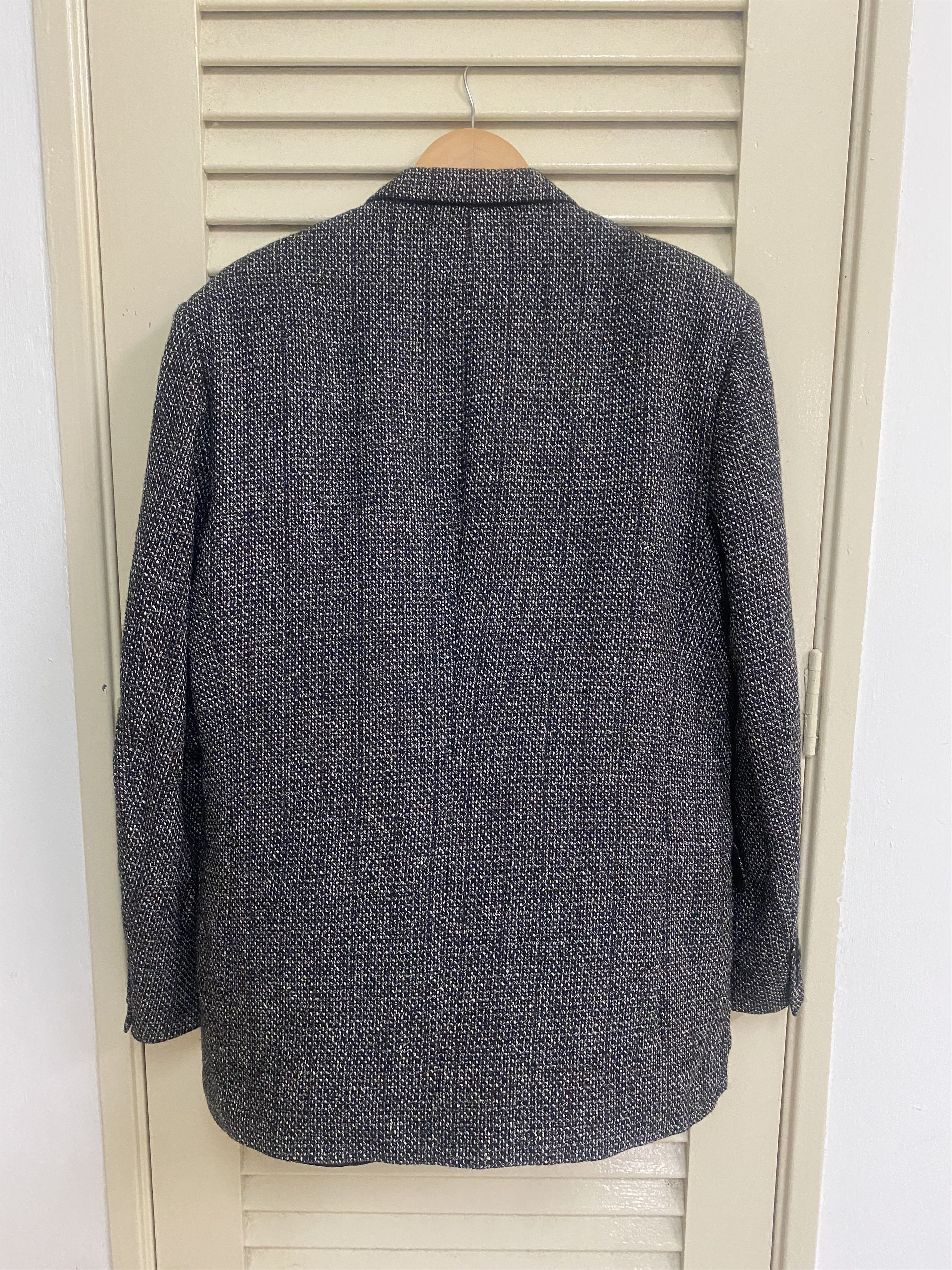 Dior Christian Dior Tweed Herringbone Wool Blazer Size 44L - 3 Thumbnail