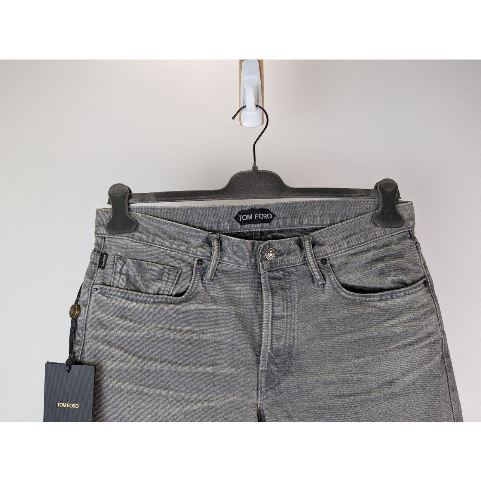 Tom Ford o1rshd1 Q:3 / Slim Denim Jeans in Grey Size US 34 / EU 50 - 2 Thumbnail