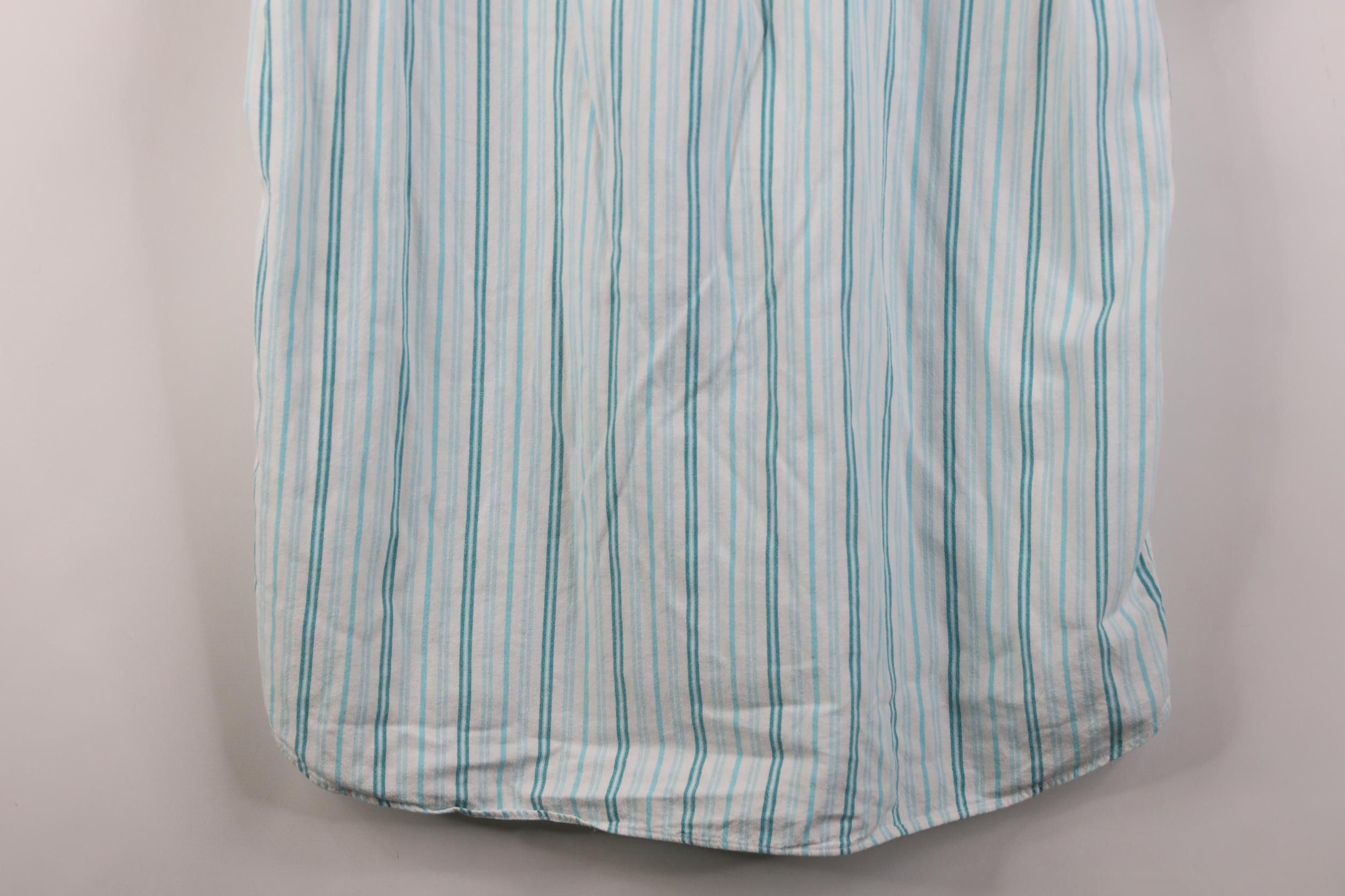 Vintage Vintage 90s Streetwear Band Collar Striped Button Down Polo Size US S / EU 44-46 / 1 - 14 Thumbnail