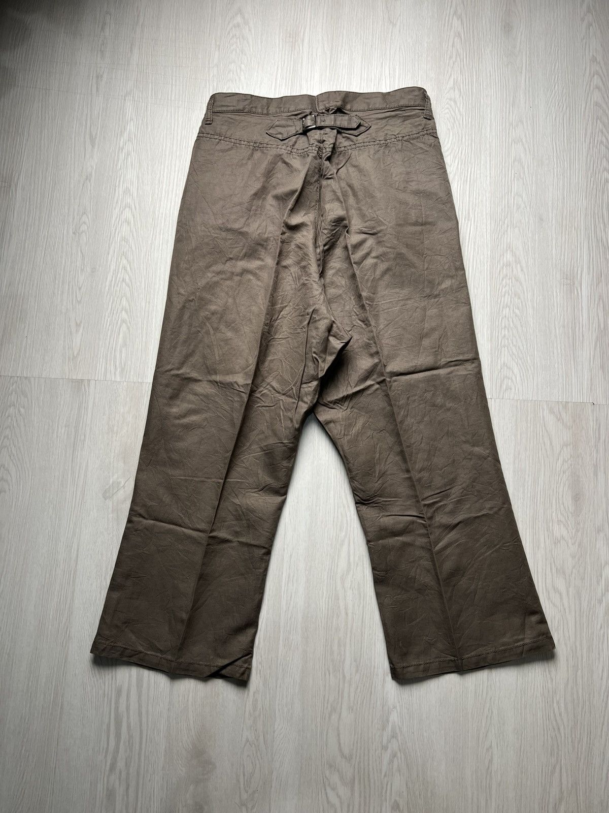 Comme des Garcons Tricot Comme Des Garcons Drop Crotch Buckle Back Pants Size US 29 - 2 Thumbnail