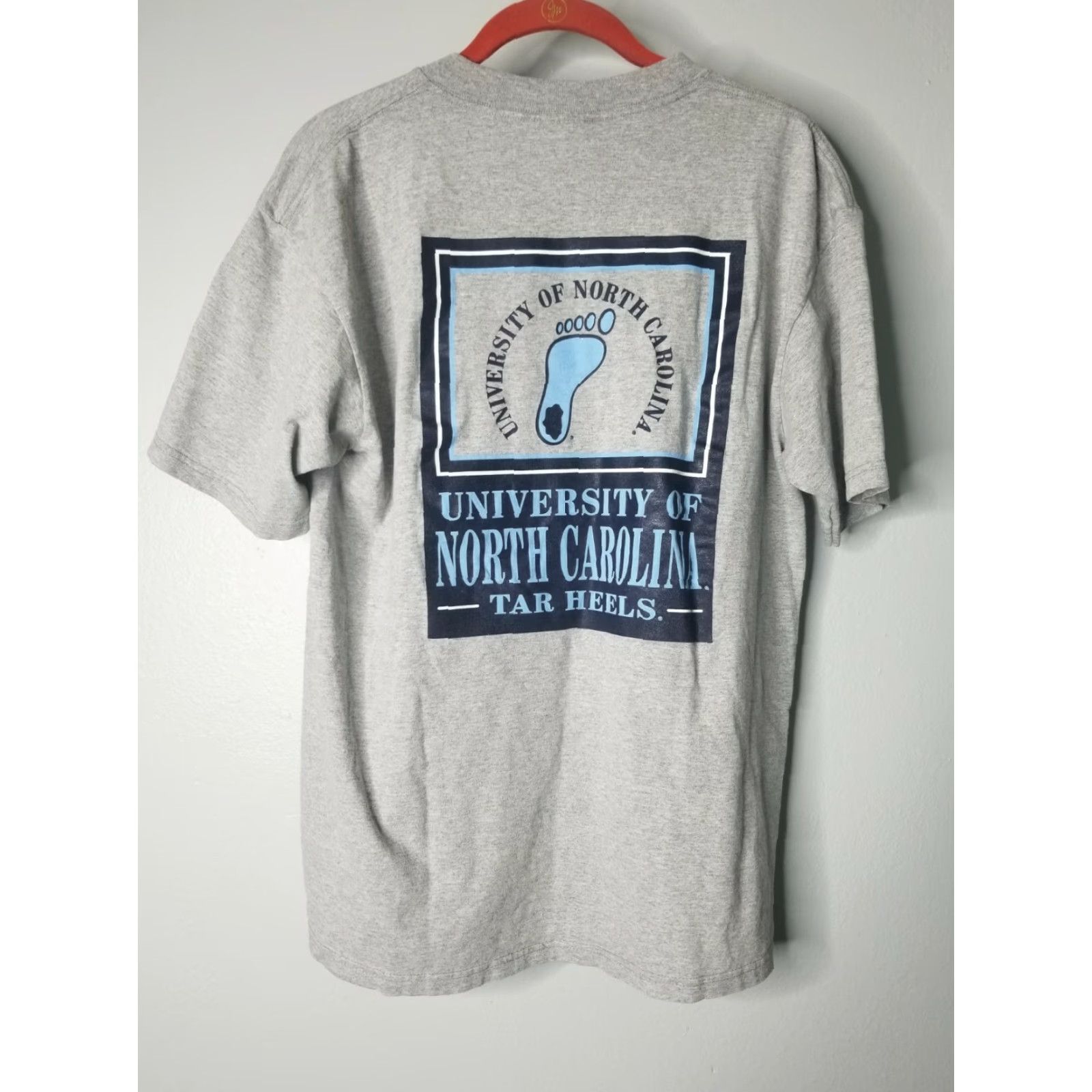 Vintage VINTAGE North Carolina Tar Heels T Shirt Mens L 90s Double Sided Gray Size US L / EU 52-54 / 3 - 5 Thumbnail