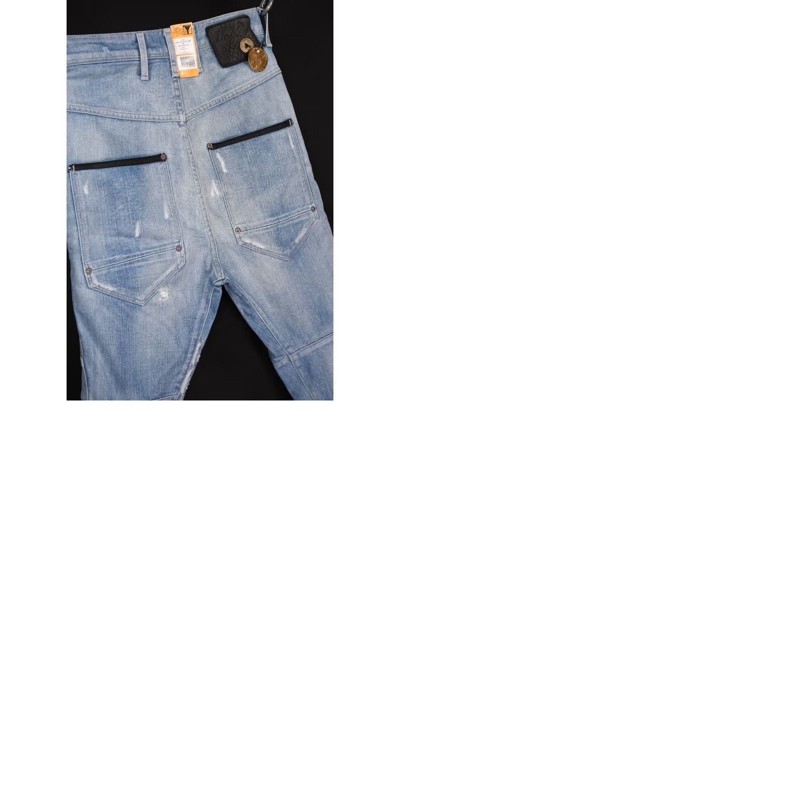 G-Star G-Star RAW Dean Loose Tapered Nippon Denim Vintage Repair Women's Jeans W24/L30 Size 42" / US 20 - 9 Thumbnail
