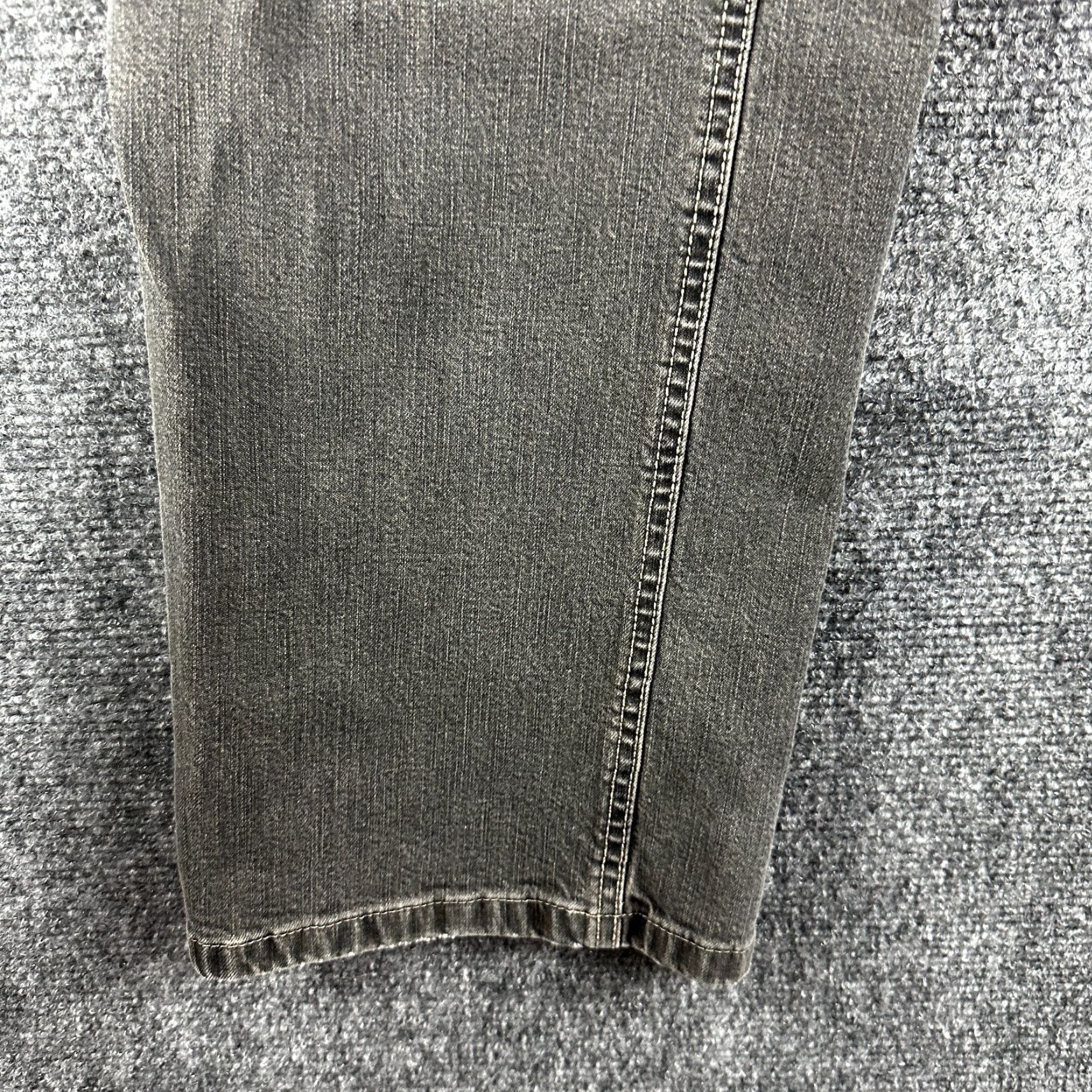 Vintage Hiltl Jeans Mens 38 Relax Cotton Pockets Gray Charcoal Denim 5-Pocket Stretch Straight Modern Classic Relaxed Fit Casual Trousers Pants Size US 38 / EU 54 - 2 Thumbnail
