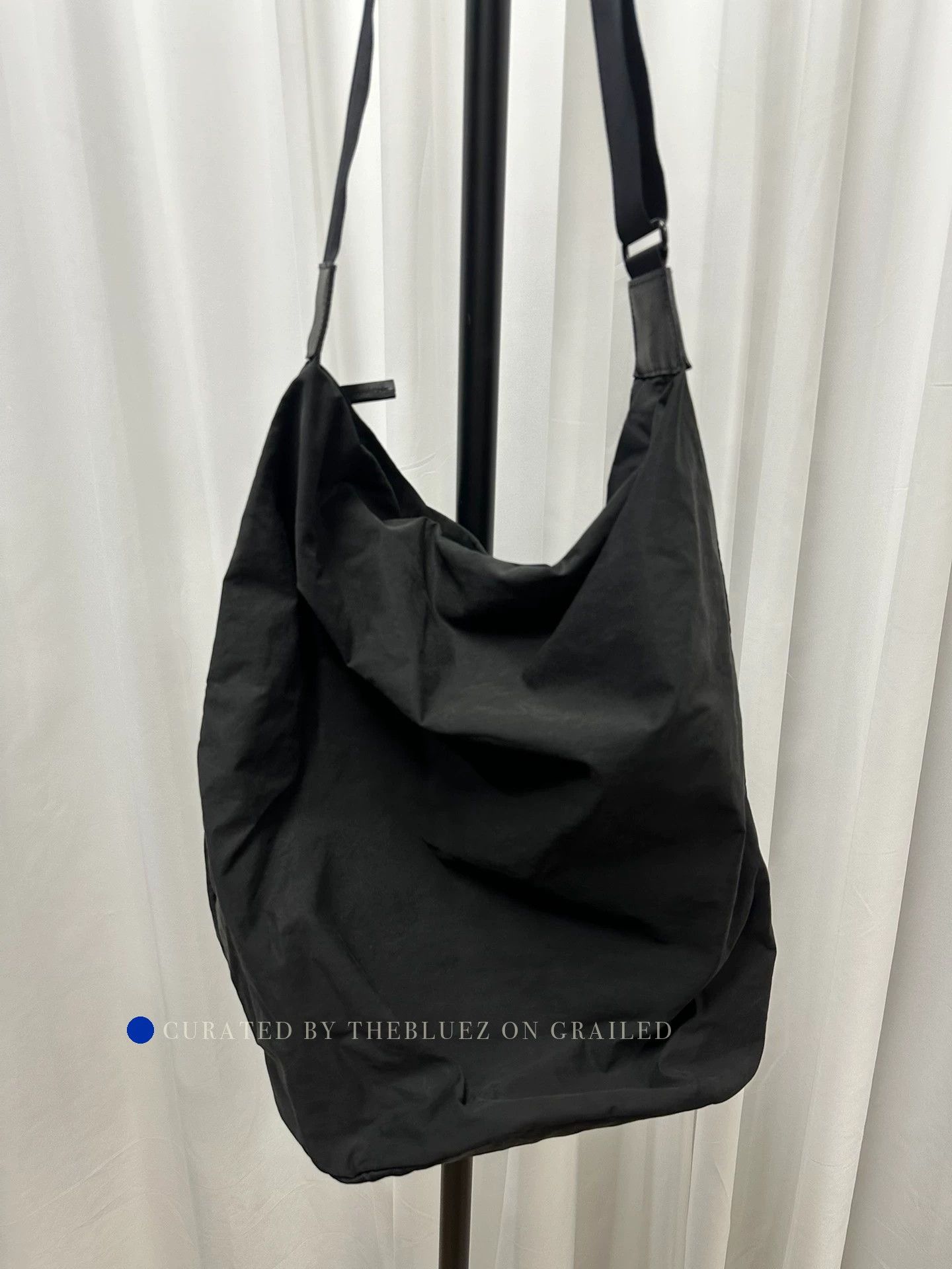 Yohji Yamamoto Black Nylon Hobo Crossbody Bag Size ONE SIZE - 1 Thumbnail