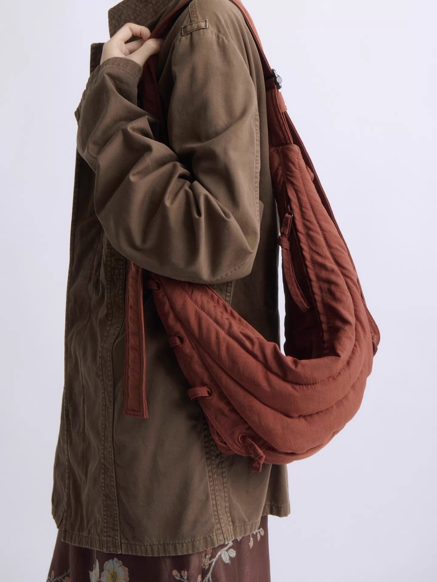 Lemaire LEMAIRE Brick Red Nylon Solf Game Small Bag Size ONE SIZE - 1 Thumbnail
