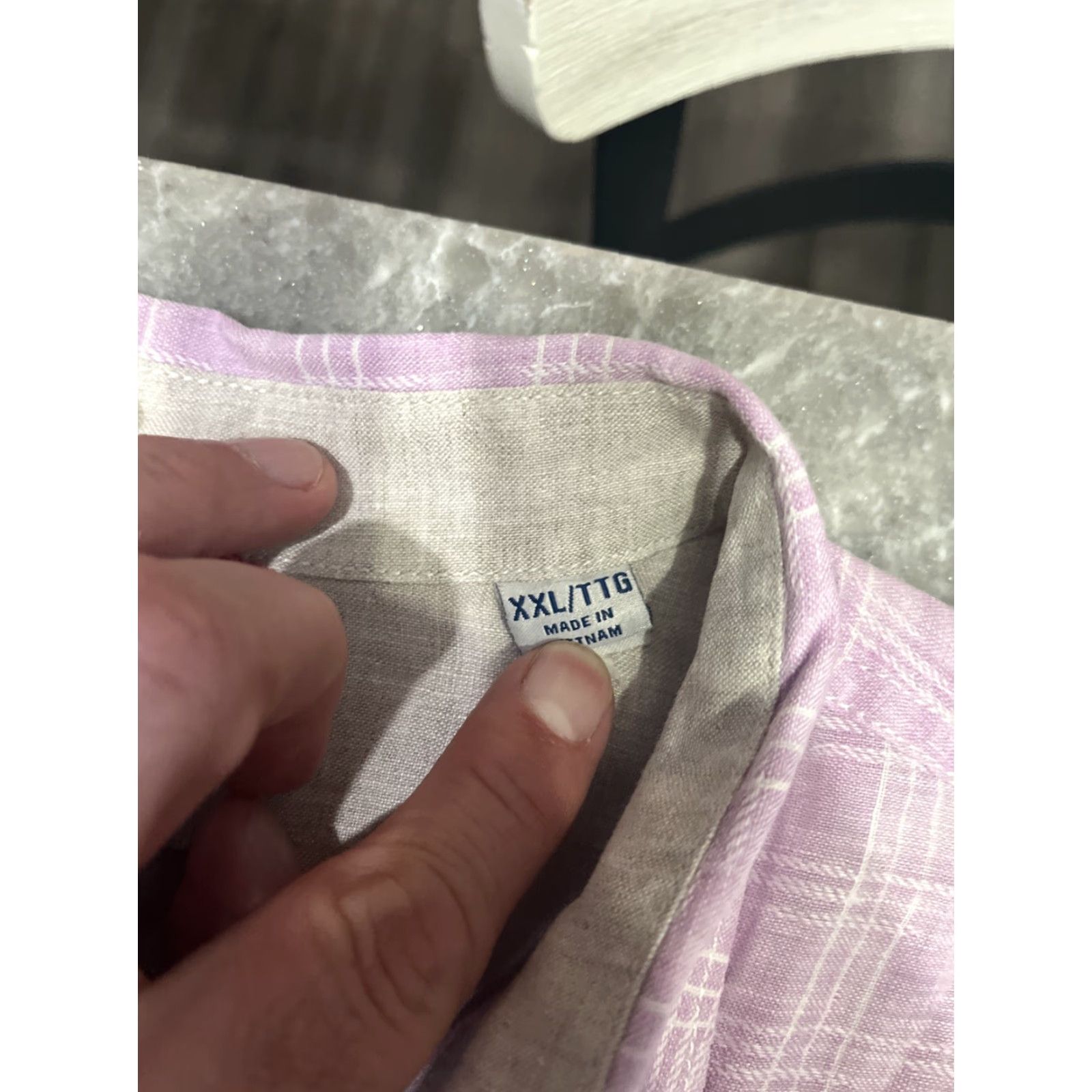 Tommy Bahama Tommy Bahama Shirt Button-Up Men's 2XL Pine Pink Linen Woven Casual Beach Colorful Breathable Pockets Size US XXL / EU 58 / 5 - 4 Thumbnail