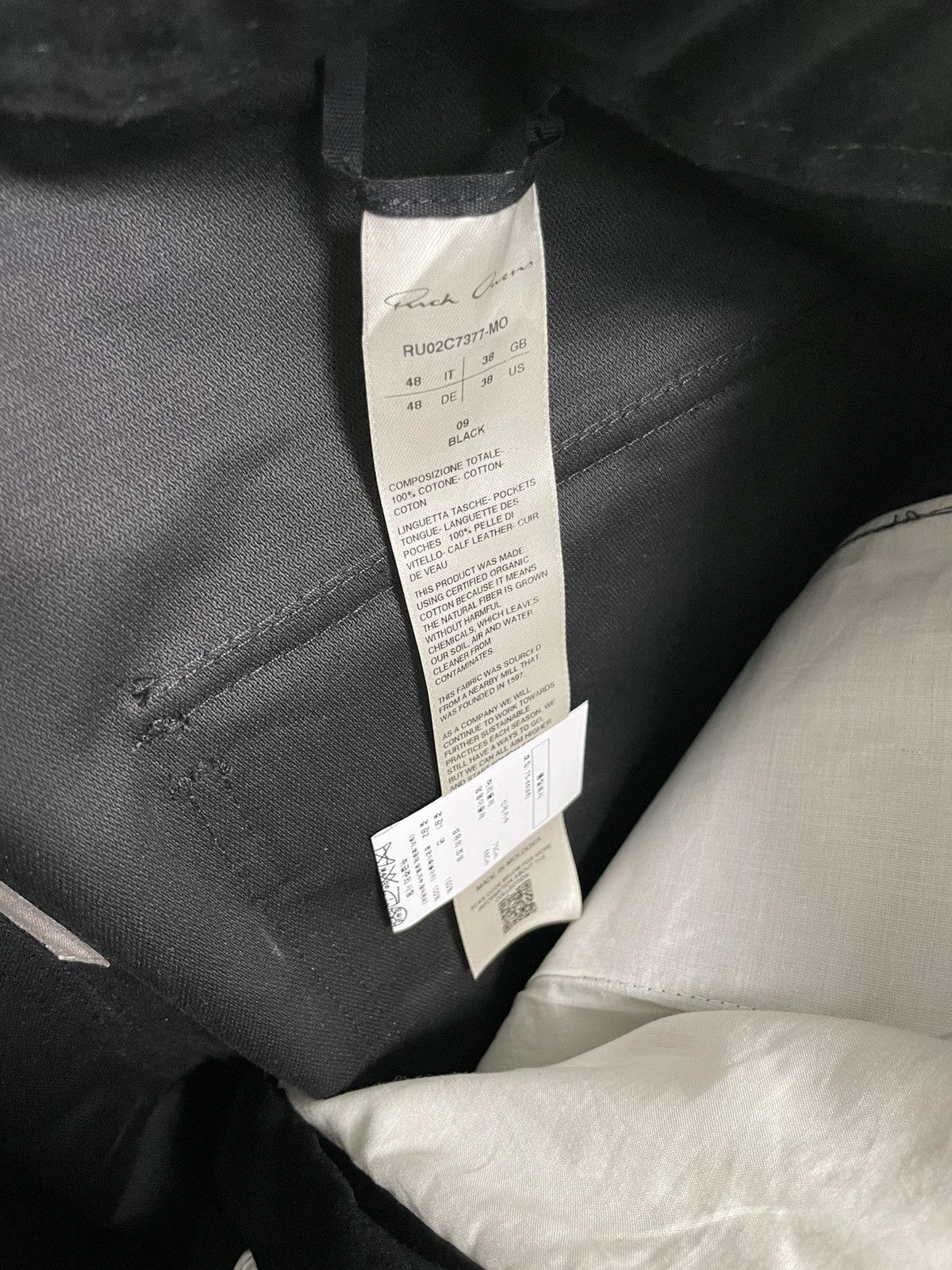 Rick Owens Rick Owens FW23 Moleskin Bauhaus Cargo Jogger pants 48 Size US 32 / EU 48 - 14 Thumbnail