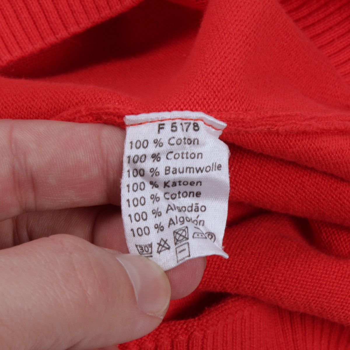 Lacoste LACOSTE Red Cotton Knit Pullover Sweater Crew Neck Size US XXL / EU 58 / 5 - 12 Thumbnail