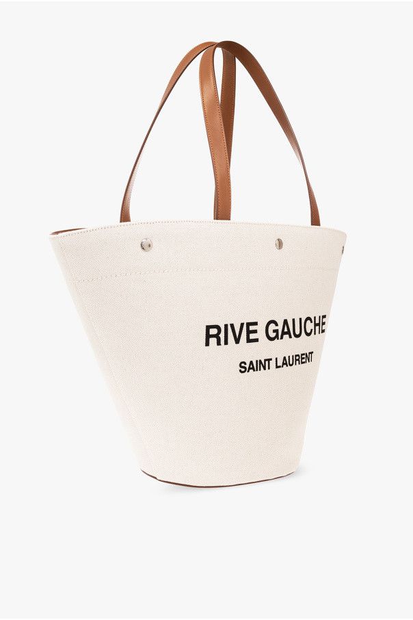 Saint Laurent Paris o1b1hav110225 Size: OS/ Rive Gauche Shopping Bag in Beige Size ONE SIZE - 4 Thumbnail