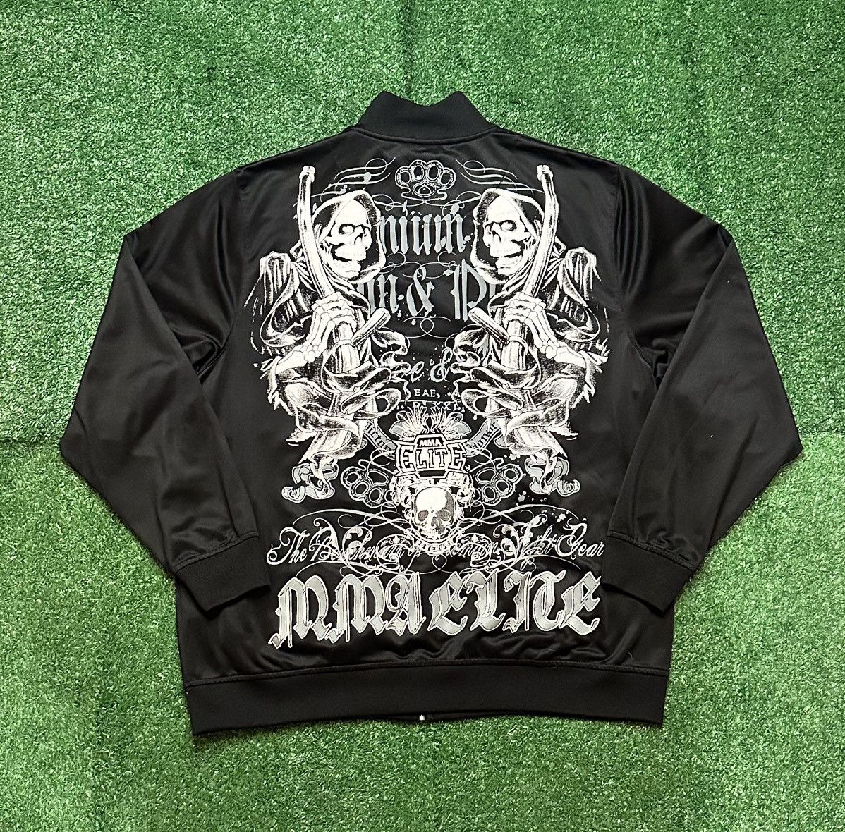 Affliction Black MMA Elite Full Zip Skull Jacket Size L Size US L / EU 52-54 / 3 - 1 Thumbnail