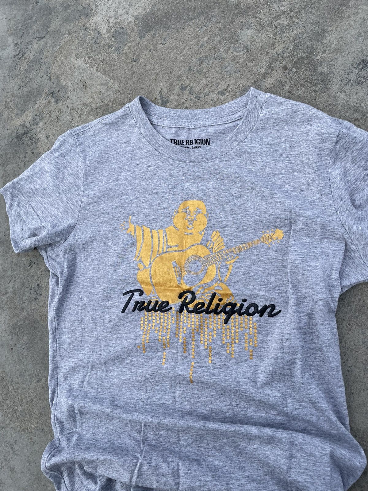 True Religion × Vintage True Religion Big Buddha T-Shirt Big Logo Embroidered Y2K Size US XS / EU 42 / 0 - 2 Thumbnail