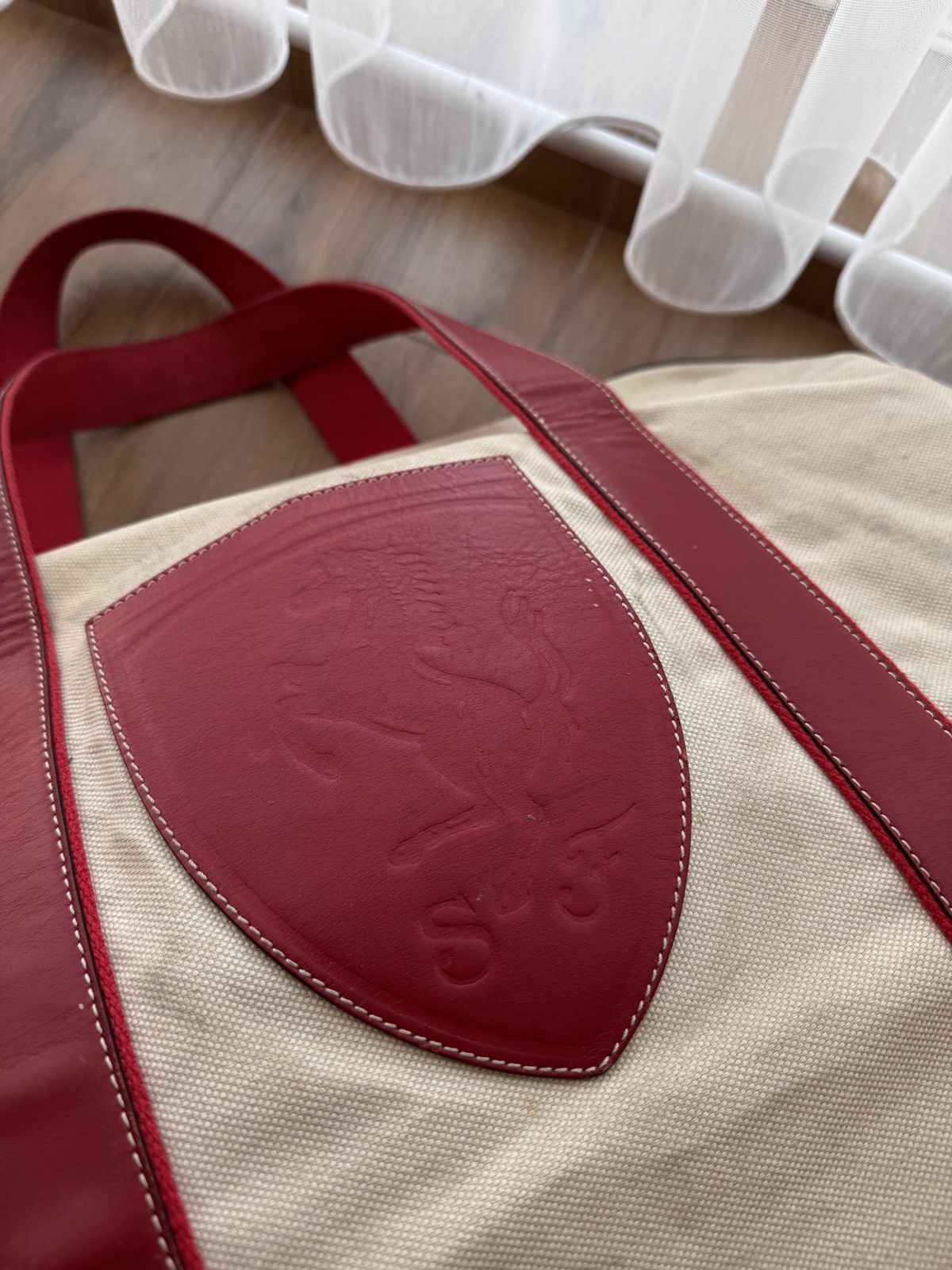 Other Vintage Ferrari Formula 1 Club Canvas & Leather Travel Bag Size ONE SIZE - 4 Thumbnail