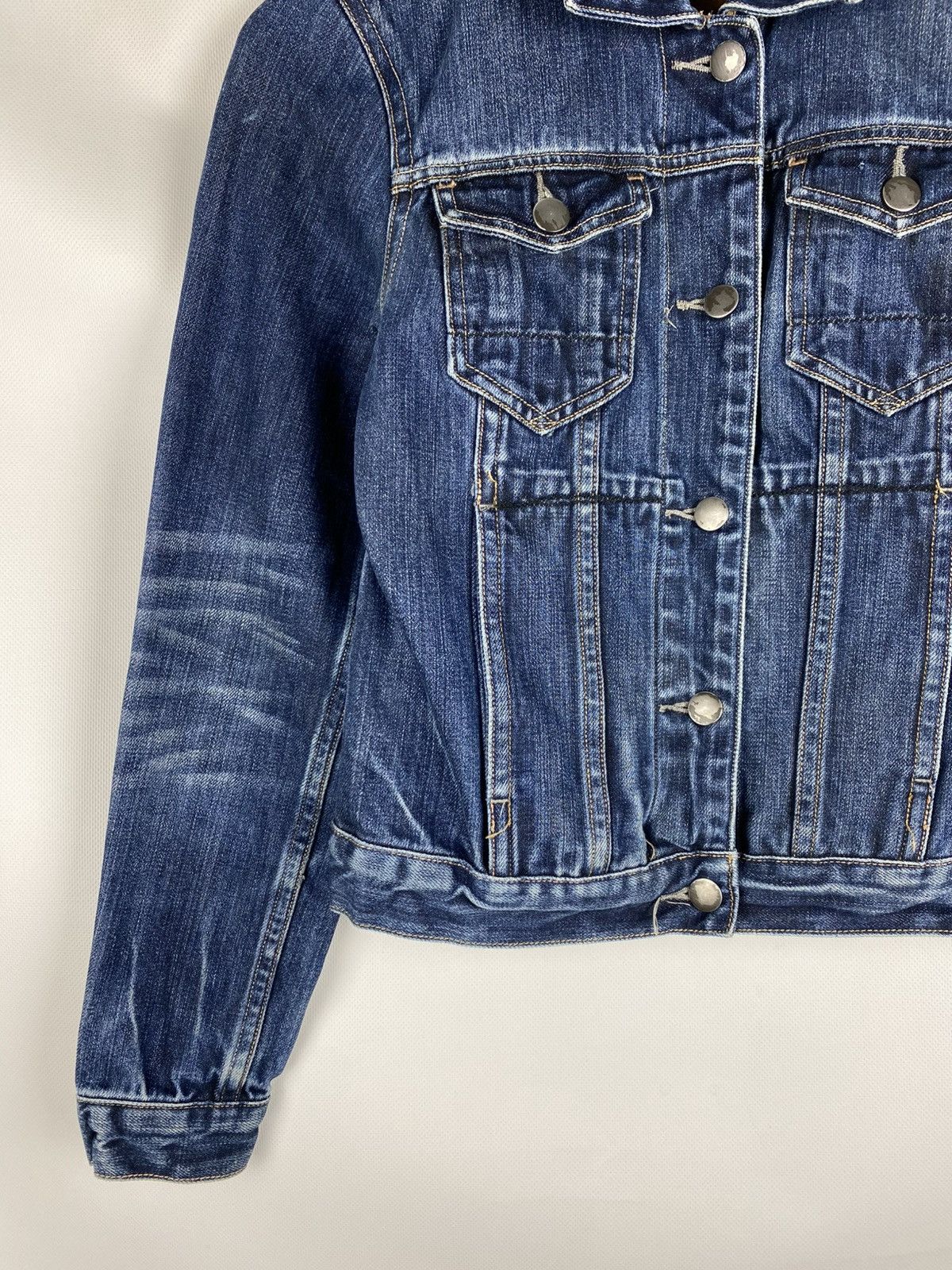 Allsaints × Japanese Brand Allsaints WMNS Easy Trucker ladies selvedge denim jacket Size M / US 6-8 / IT 42-44 - 7 Thumbnail