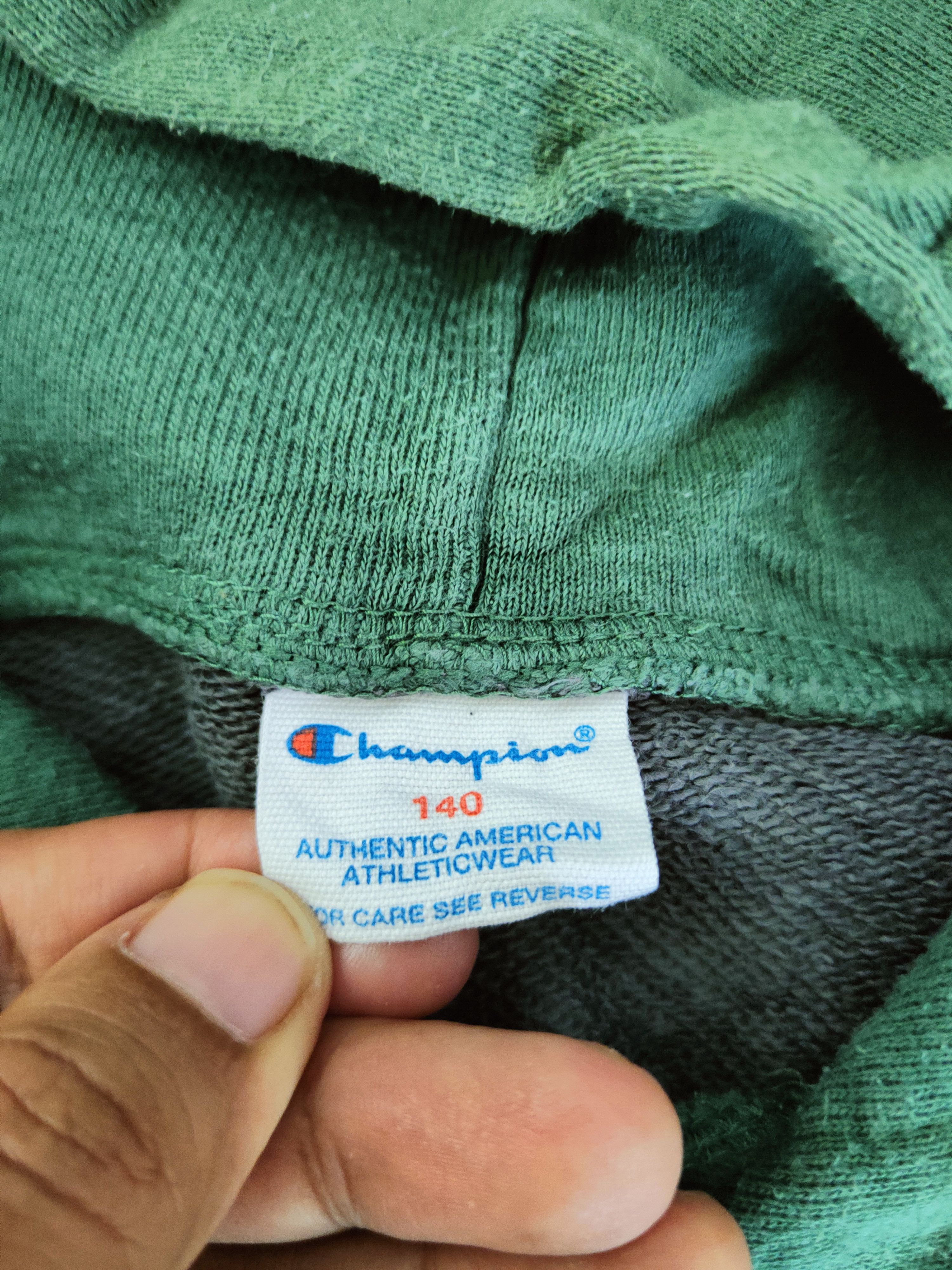 Champion Vintage Faded Champion Green Gray Hoodie Sweatshirts Size S / US 4 / IT 40 - 11 Thumbnail