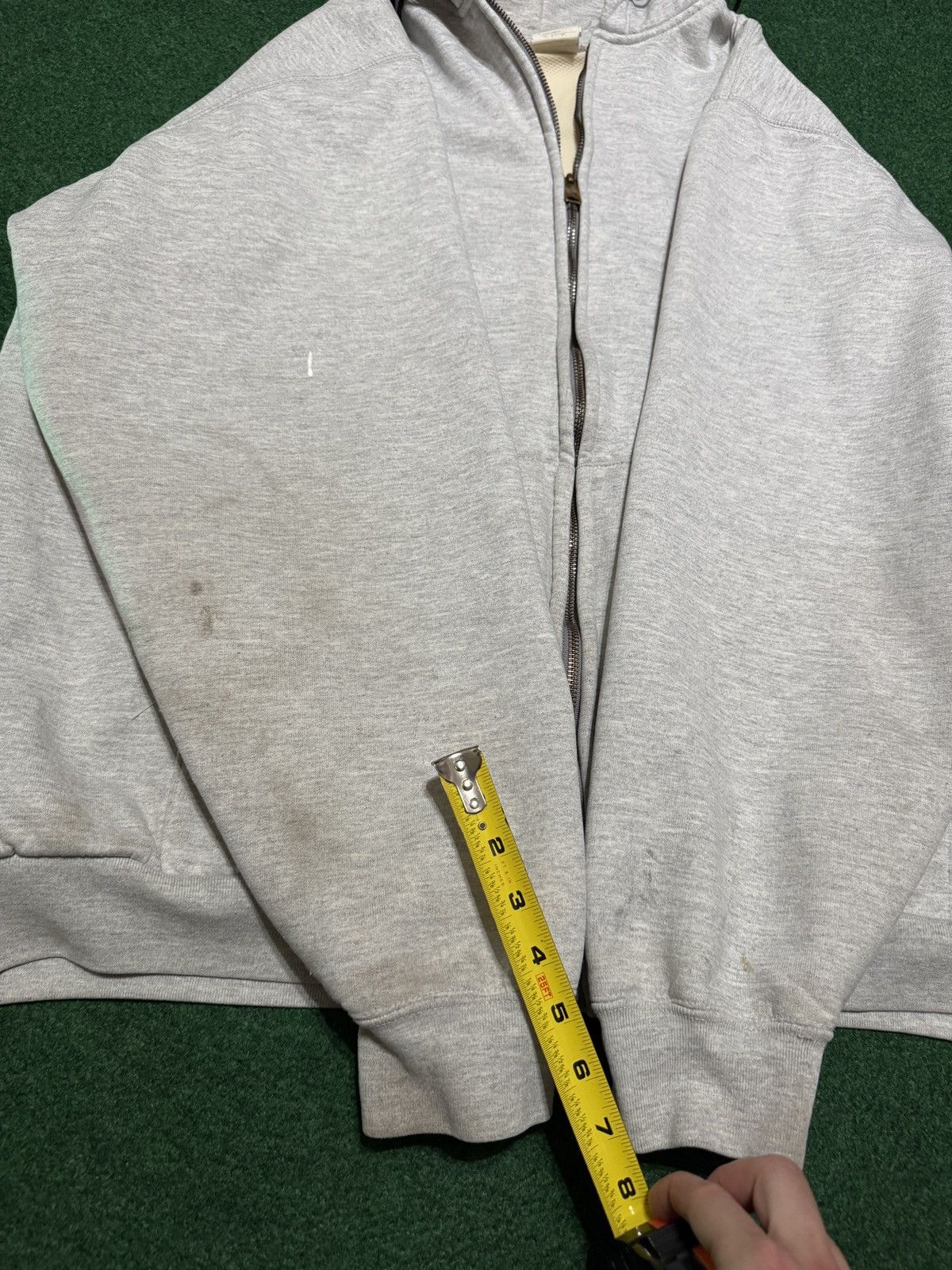 Carhartt Vintage 90s Carhartt Thermal Lined XL Gray Full Zip Hoodie Size US XL / EU 56 / 4 - 8 Thumbnail