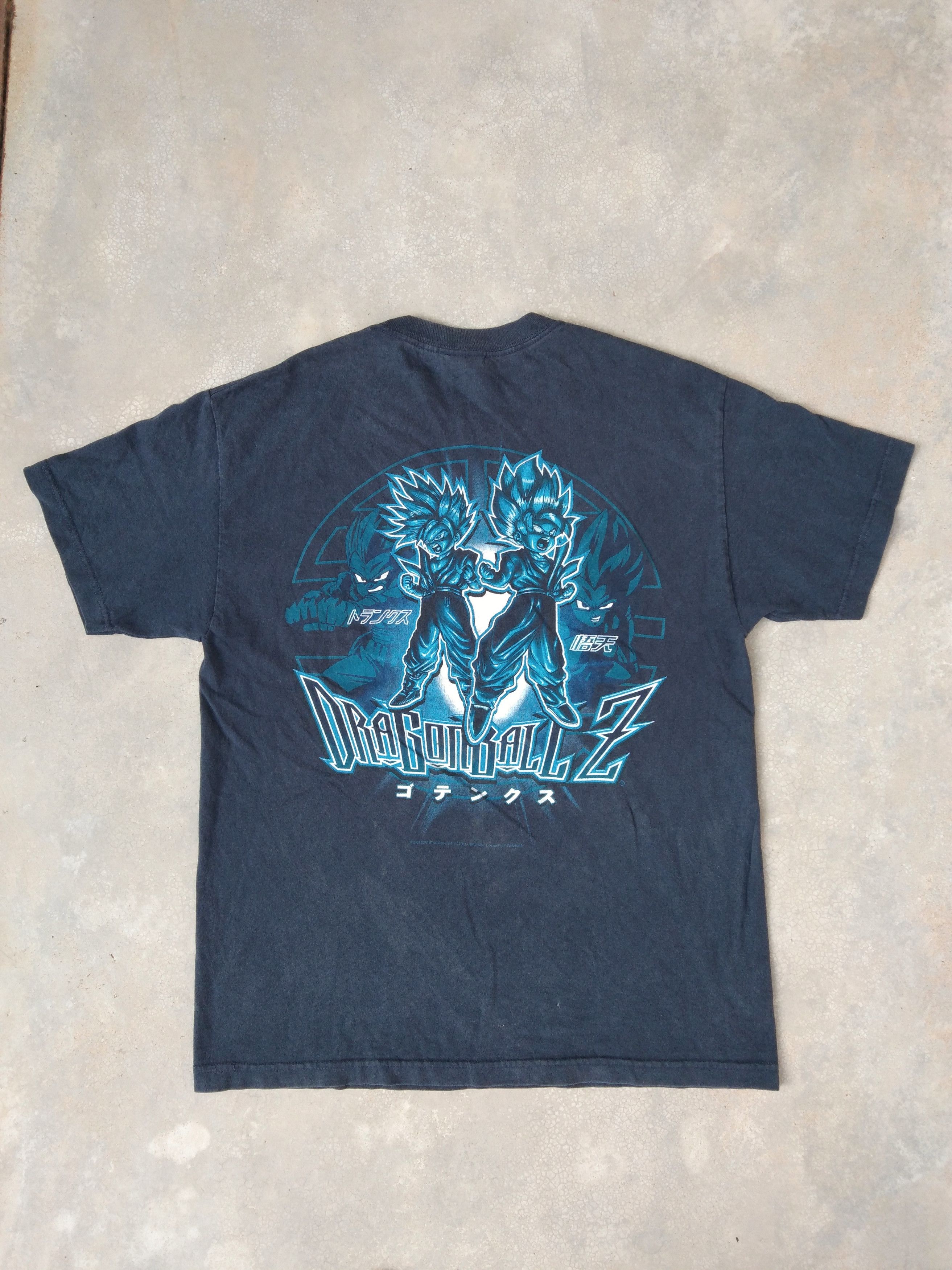 image of Cartoon Network x Vintage 2002 Vintage T Shirt Dragon Ball Z in Dark Blue, Men's (Size Large)