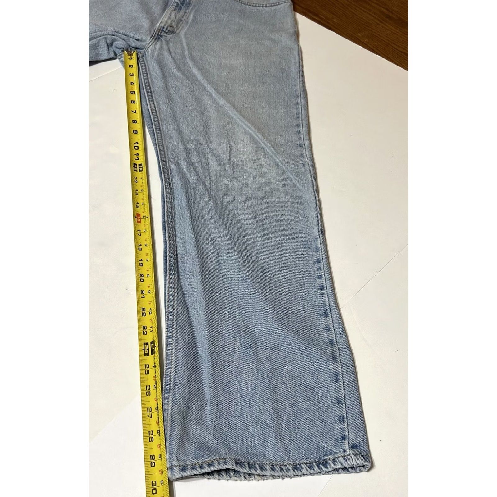 Levi's VINTAGE Levi's 505 Jeans Mens 36x30 Light Wash Straight 5-Pocket Denim Cotton Blue Regular Jeans Mens Size US 36 / EU 52 - 5 Thumbnail