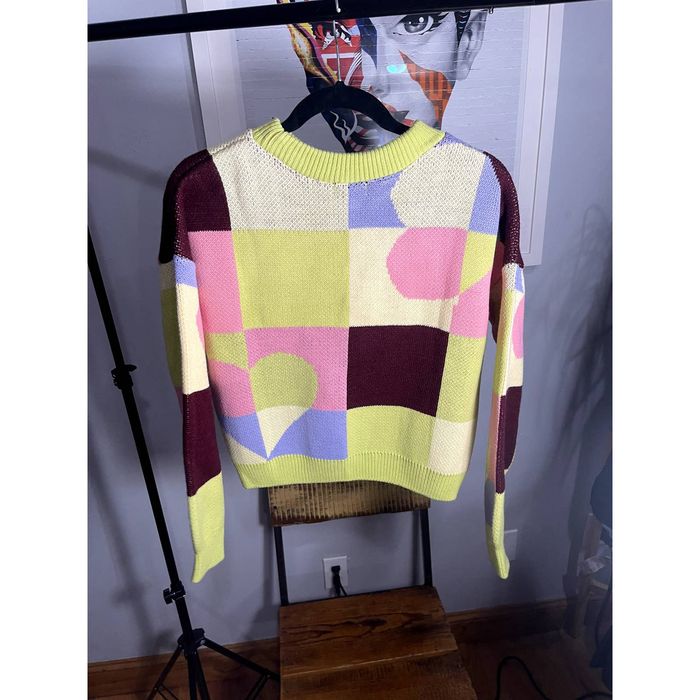 Topshop colorblock outlet sweater