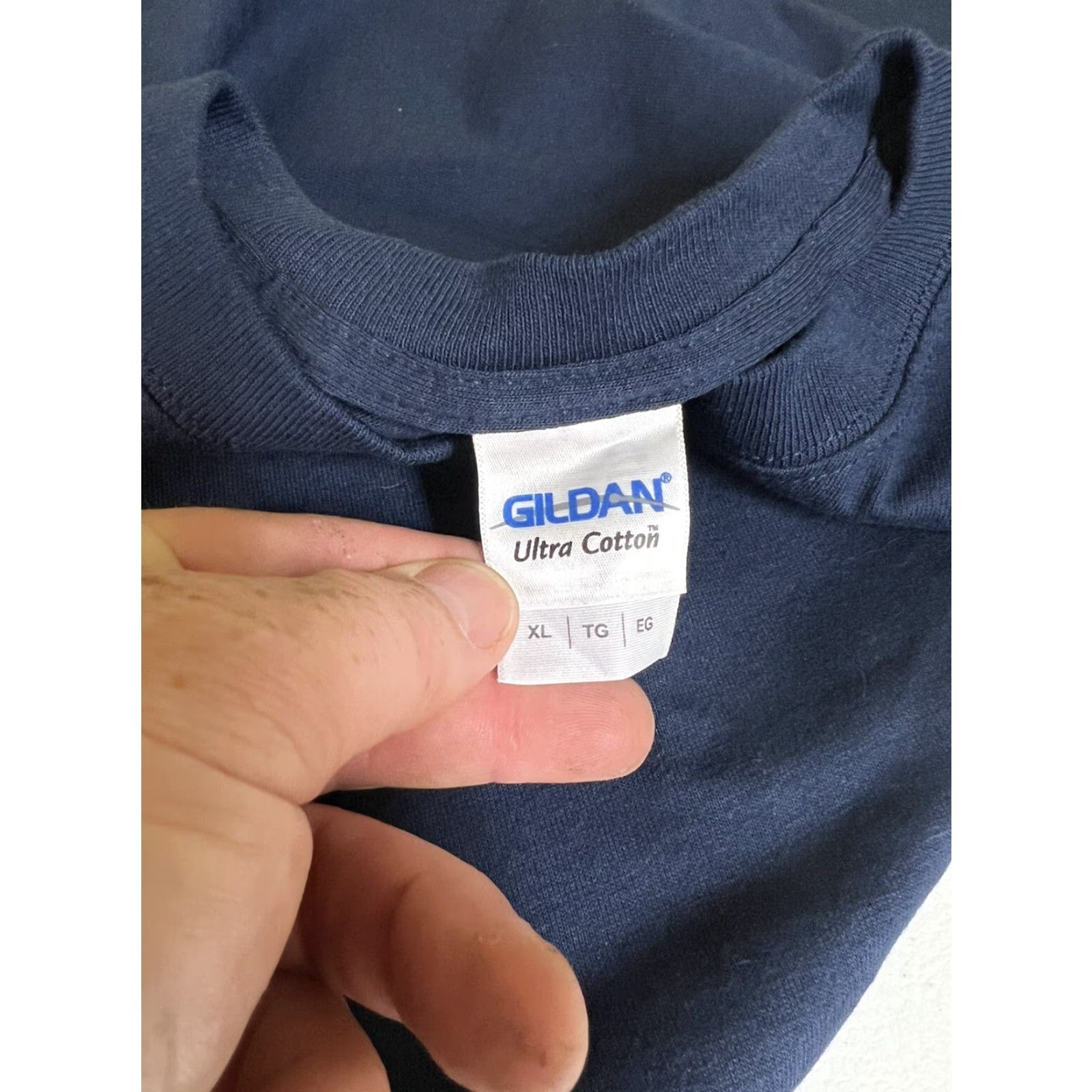 Gildan Gildan Mens XL T-Shirt It’s All About The Ride Blue Short Sleeve Motorcycle Crew Neck Size US XL / EU 56 / 4 - 4 Thumbnail