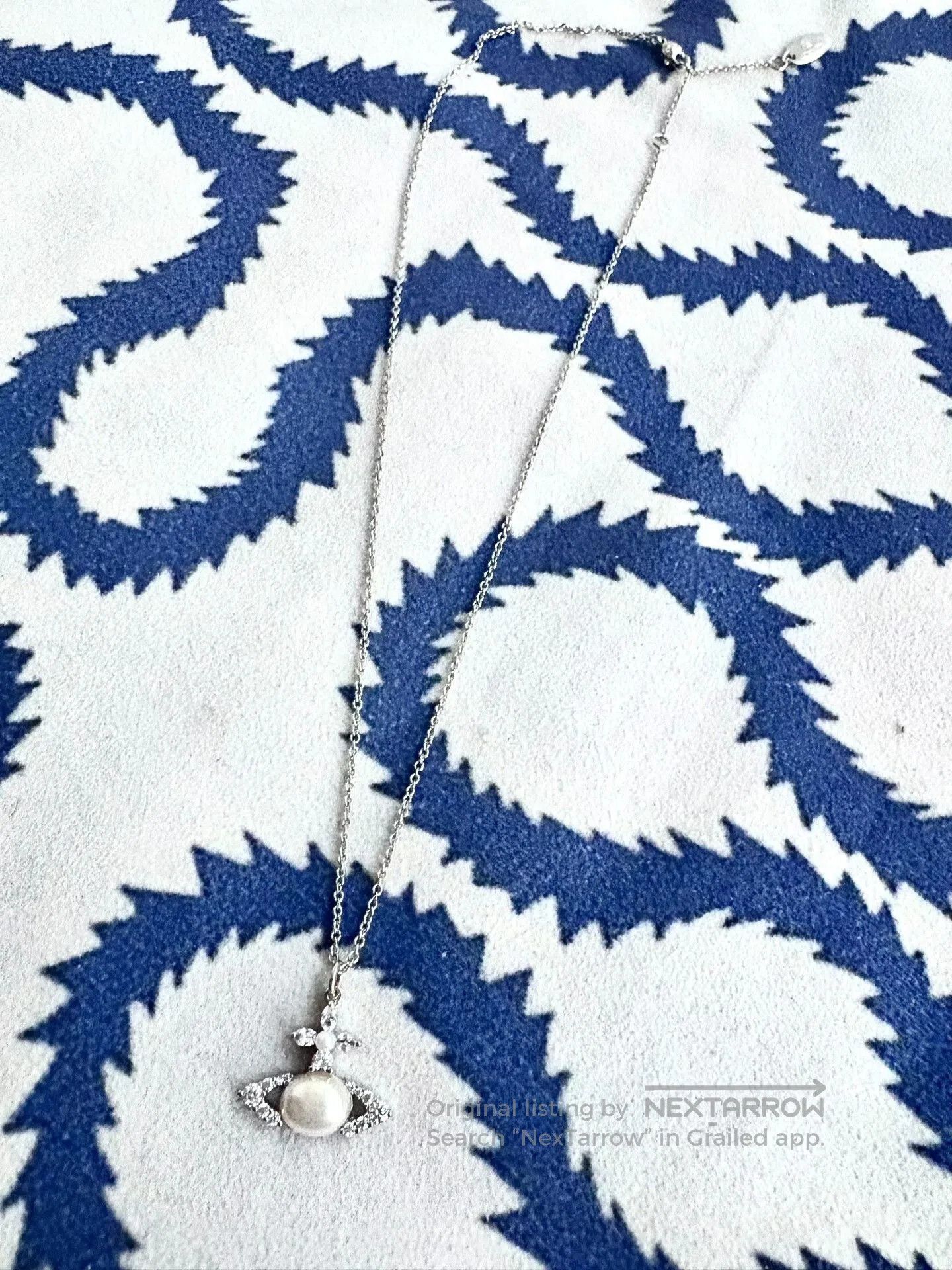 Vivienne Westwood Vivienne Westwood Pearl Saturn Necklace. Size ONE SIZE - 3 Thumbnail