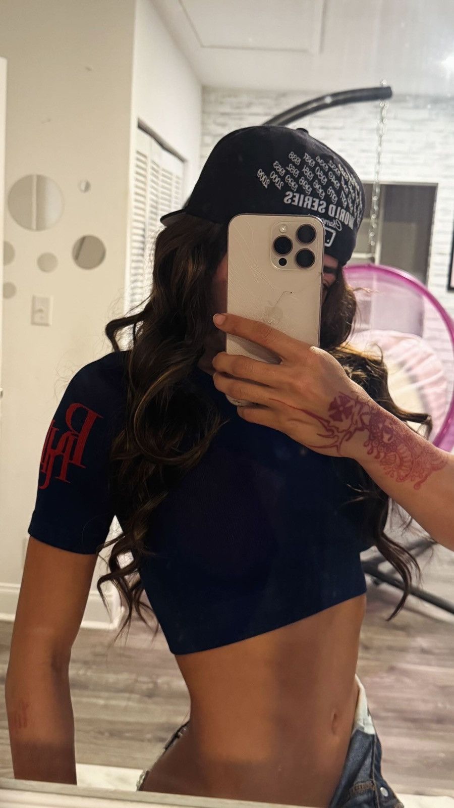 Rhude Rhude Crop Top Navy/Red Size S / US 4 / IT 40 - 5 Thumbnail