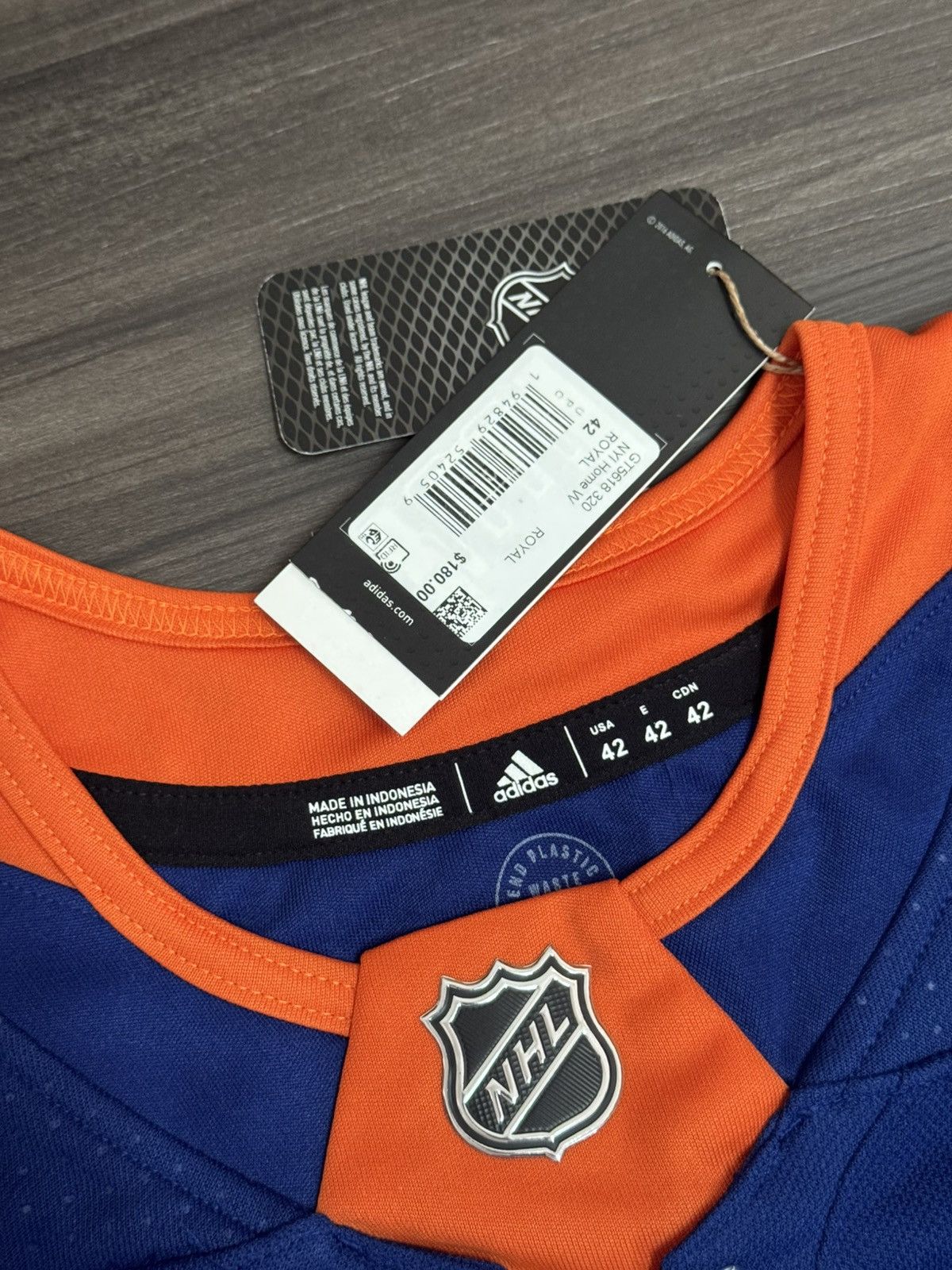 Adidas New York Islander NHL Home Blue Premier Jersey Size 42 Size US S / EU 44-46 / 1 - 3 Thumbnail