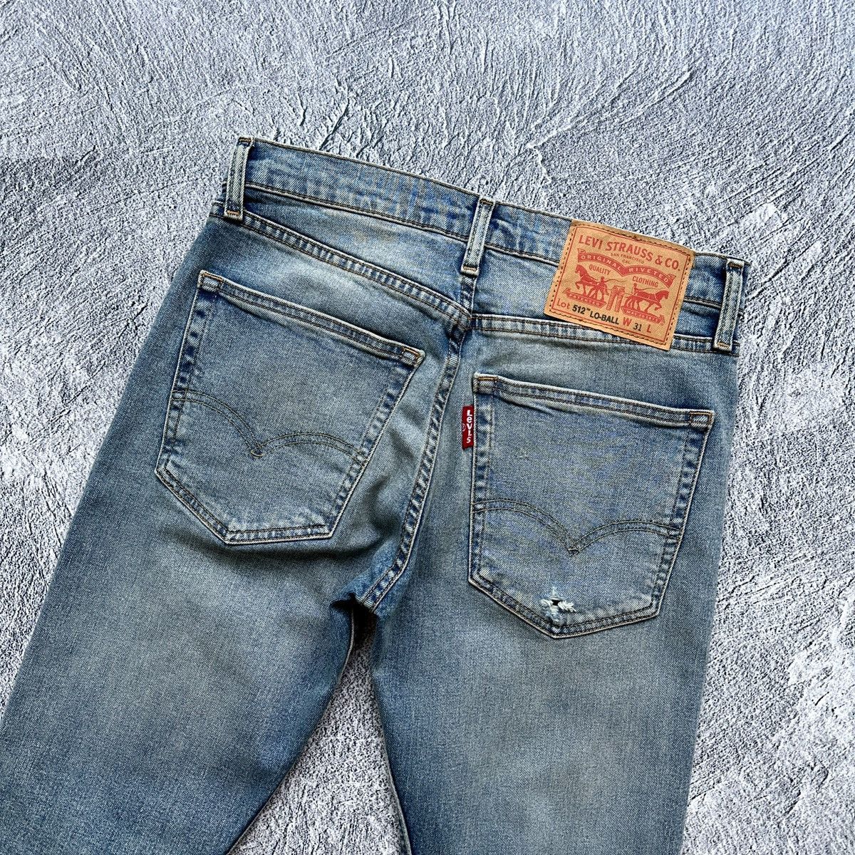 Levi's × Levi's Vintage Clothing Men’s Jeans Levi’s 512 Lo-Ball Blue Size: 31/32 Size US 31 - 9 Thumbnail