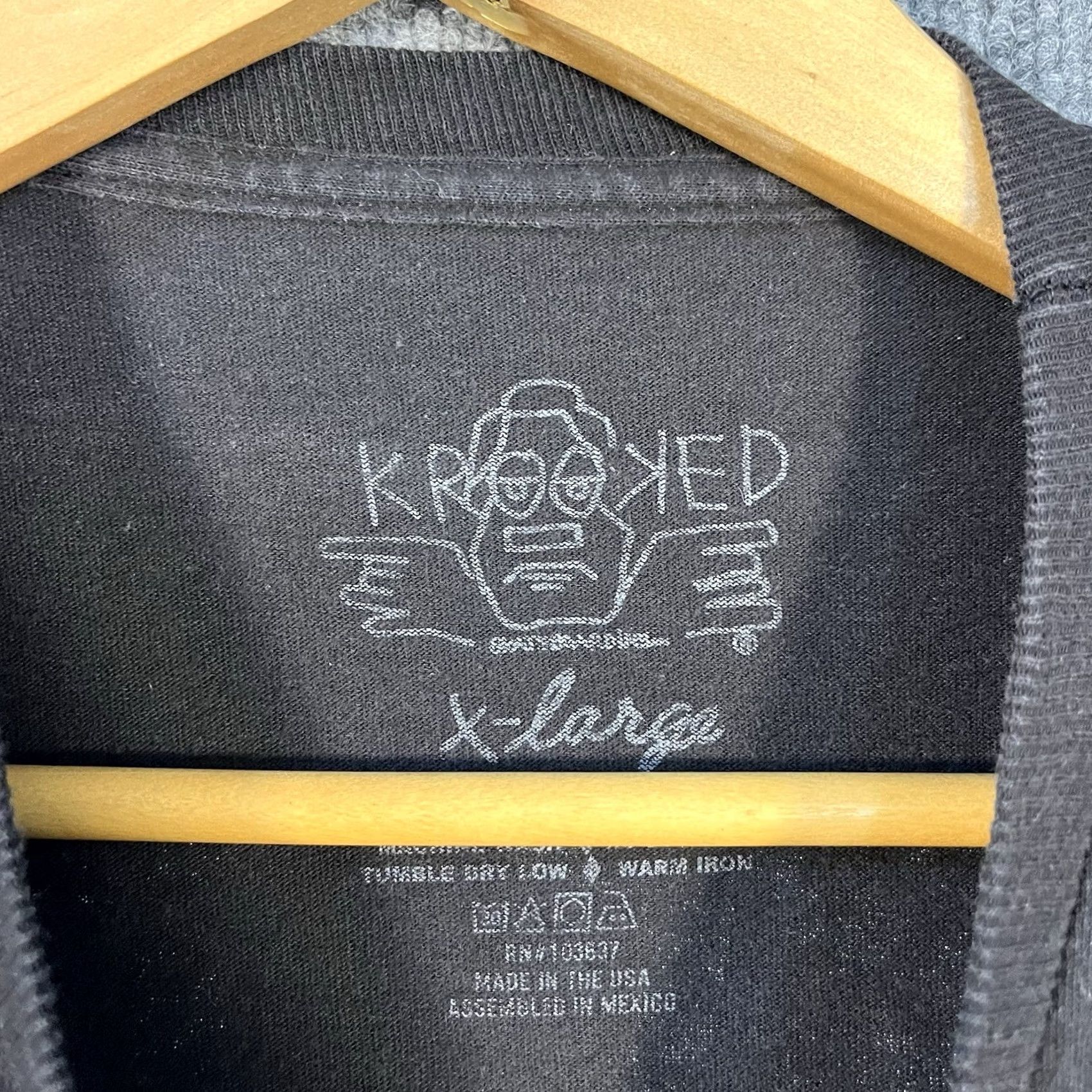 Vintage Krooked Skate Shirt XL Black Graphic Skateboard Gonz Vintage Size US XL / EU 56 / 4 - 4 Thumbnail