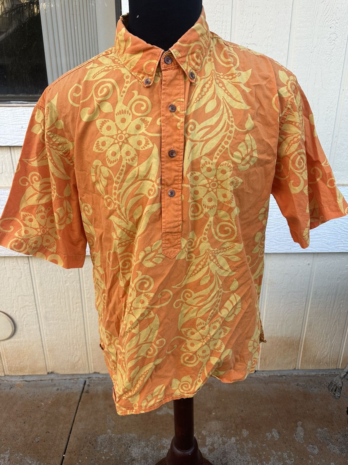 Reyn Spooner Reyn Spooner Modern Fit Orange/Yellow Hawaiian Men's XL Size US XL / EU 56 / 4 - 1 Thumbnail