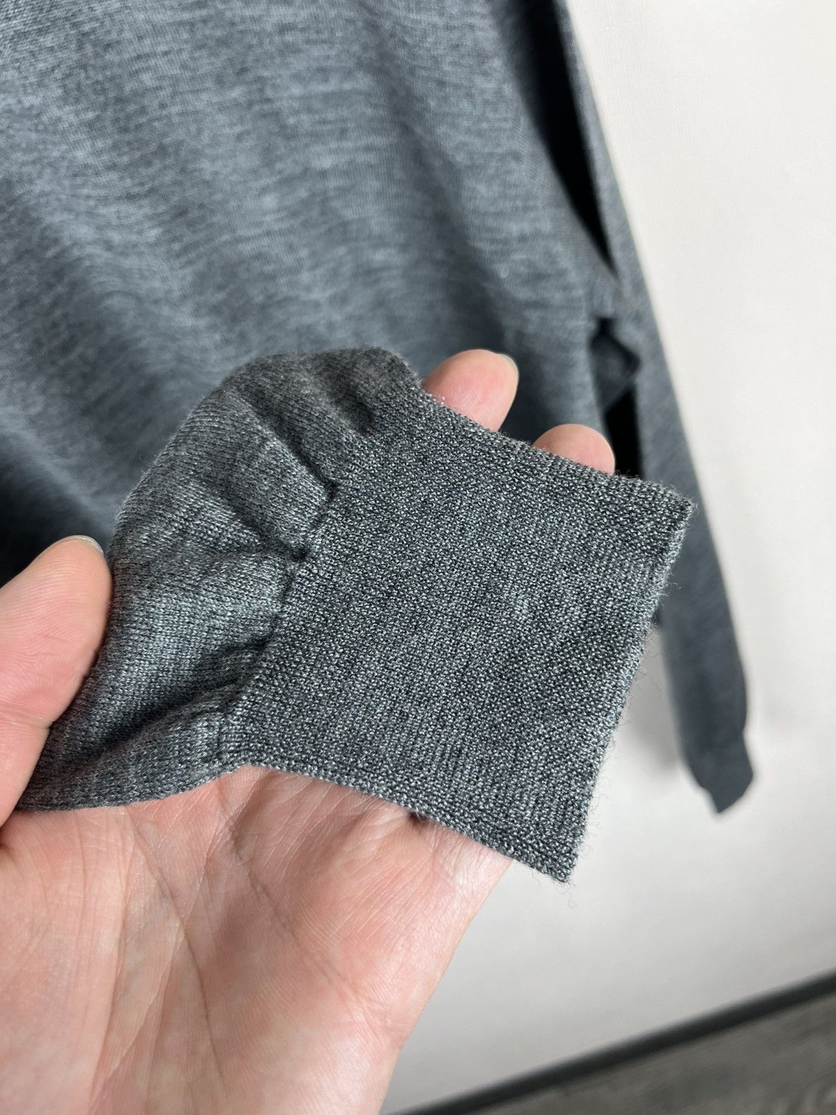 Other Falconeri silk/wool light crew neck sweater grey size 52 Size US L / EU 52-54 / 3 - 4 Thumbnail