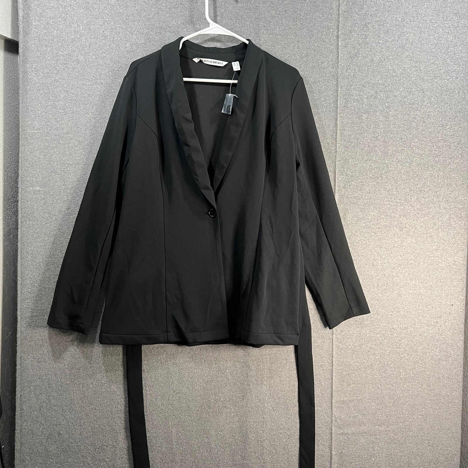 Other Girl With Curves Women's Cardigan Bi-Stretch Blazer Size M / US 6-8 / IT 42-44 - 1 Thumbnail