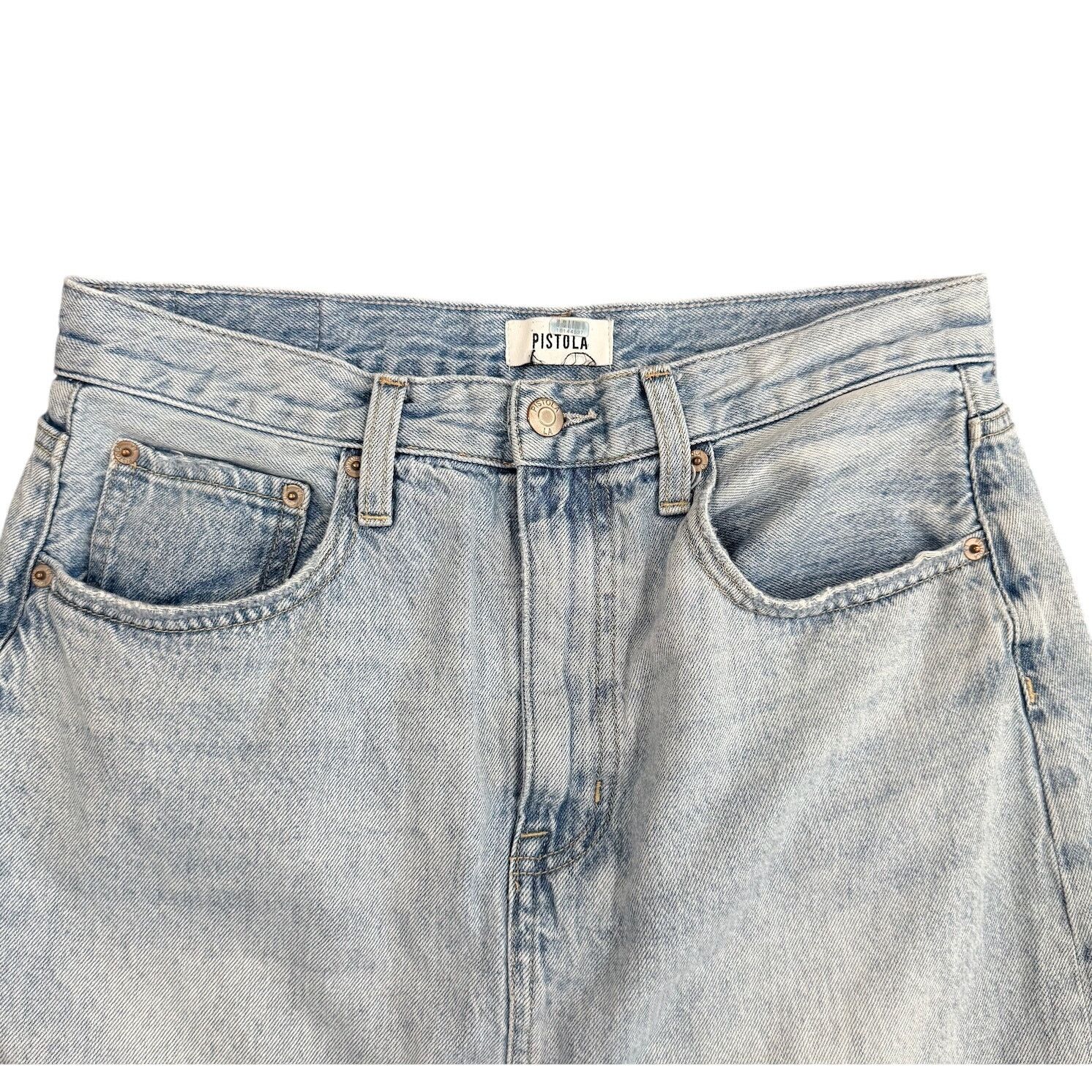Pistola Pistola Alice Midi Skirt in Blue Wash, Size 30 Size 30" / US 8 / IT 44 - 5 Thumbnail