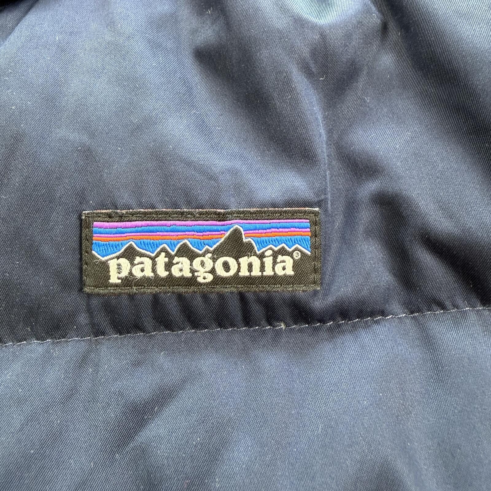 Patagonia Patagonia Navy Down Hooded Parka Jacket S Fleece Winter Coat Size S / US 4 / IT 40 - 6 Thumbnail