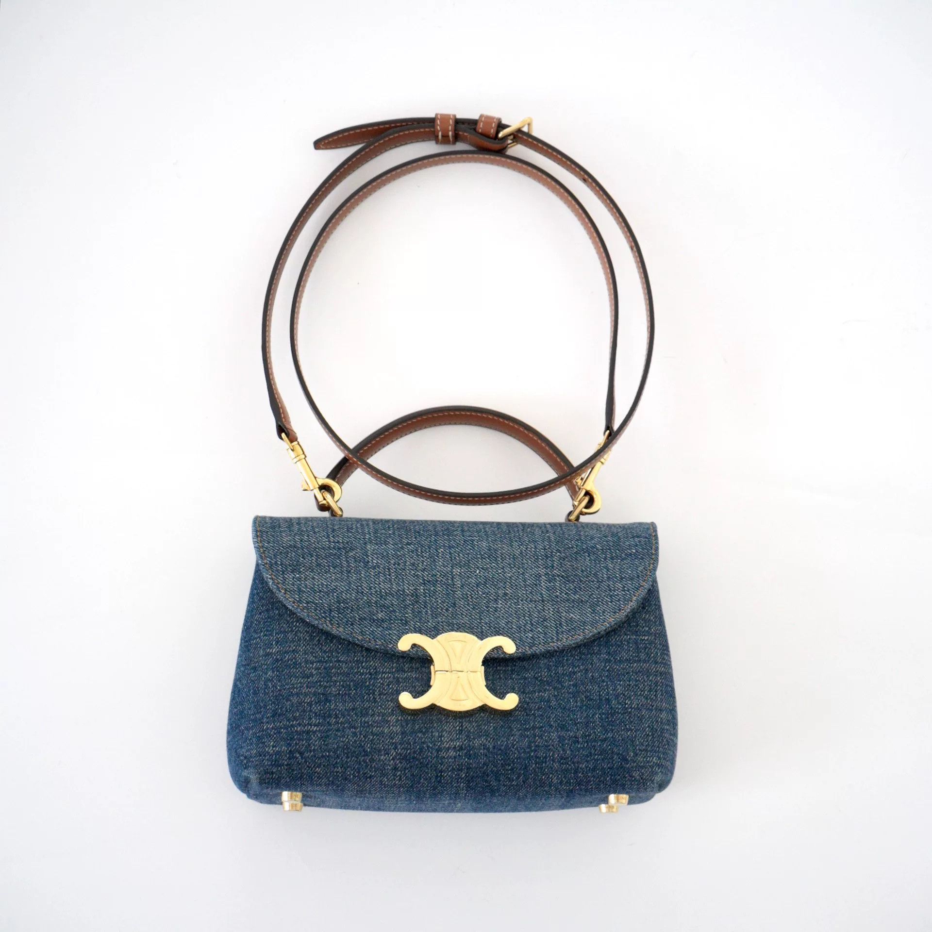 Celine celine teen nino denim shoulder bag Size ONE SIZE - 1 Thumbnail