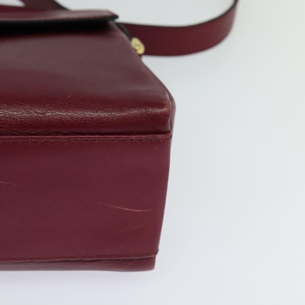 Celine CELINE Shoulder Bag Leather Wine Red Gold Size ONE SIZE - 15 Thumbnail