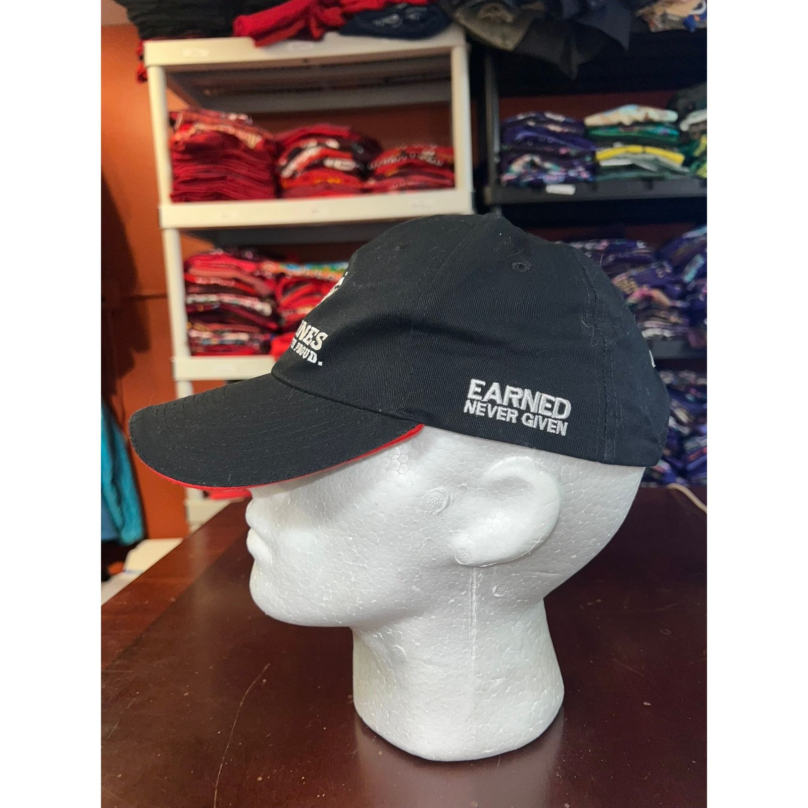 Vintage Marines Hat The Few The Proud Black Cap Headwear Size ONE SIZE - 3 Thumbnail